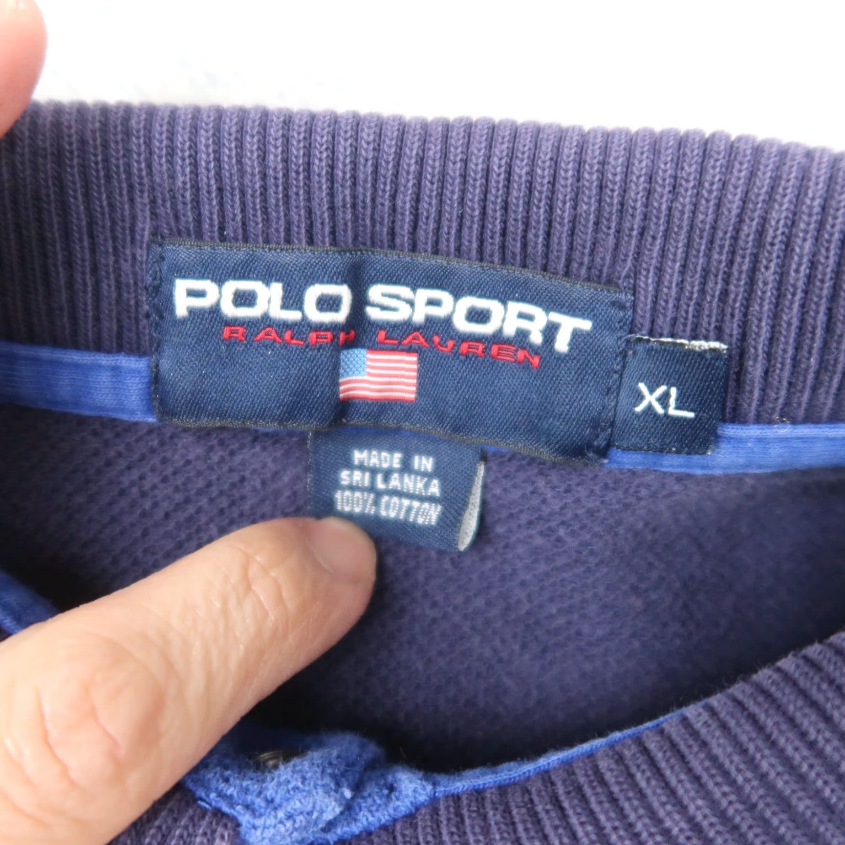 Vintage VINTAGE Polo Sport Ralph Lauren Polo Shirt XL Embroidered Logo Blue Polo Shirt Mens XL Blue Embroidered Logo 90s Retro Sport Size US XL / EU 56 / 4 - 5 Thumbnail