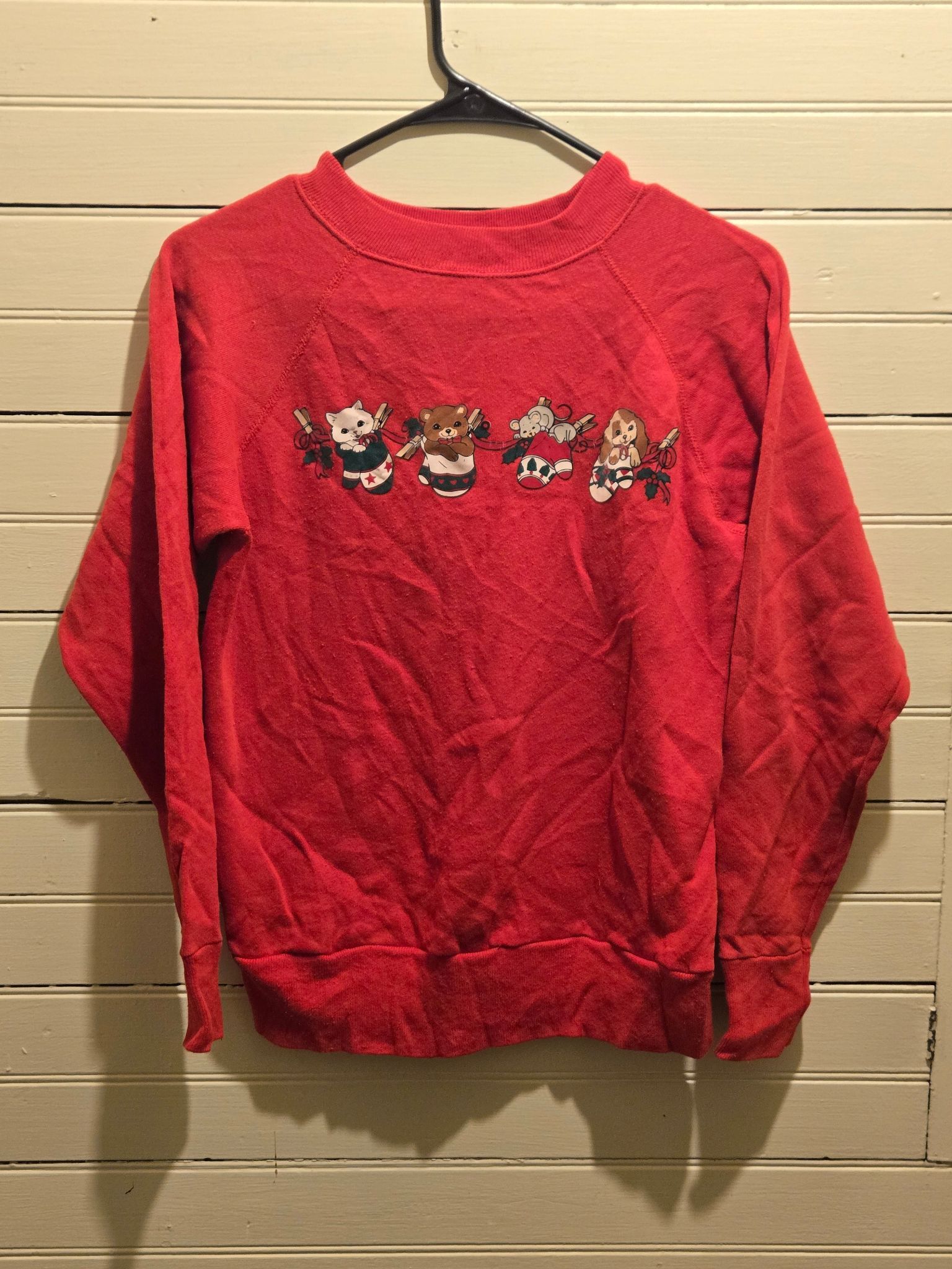 Other Pannill Sweatshirt Unisex S Red Holiday Crewneck Animal Size US S / EU 44-46 / 1 - 1 Thumbnail