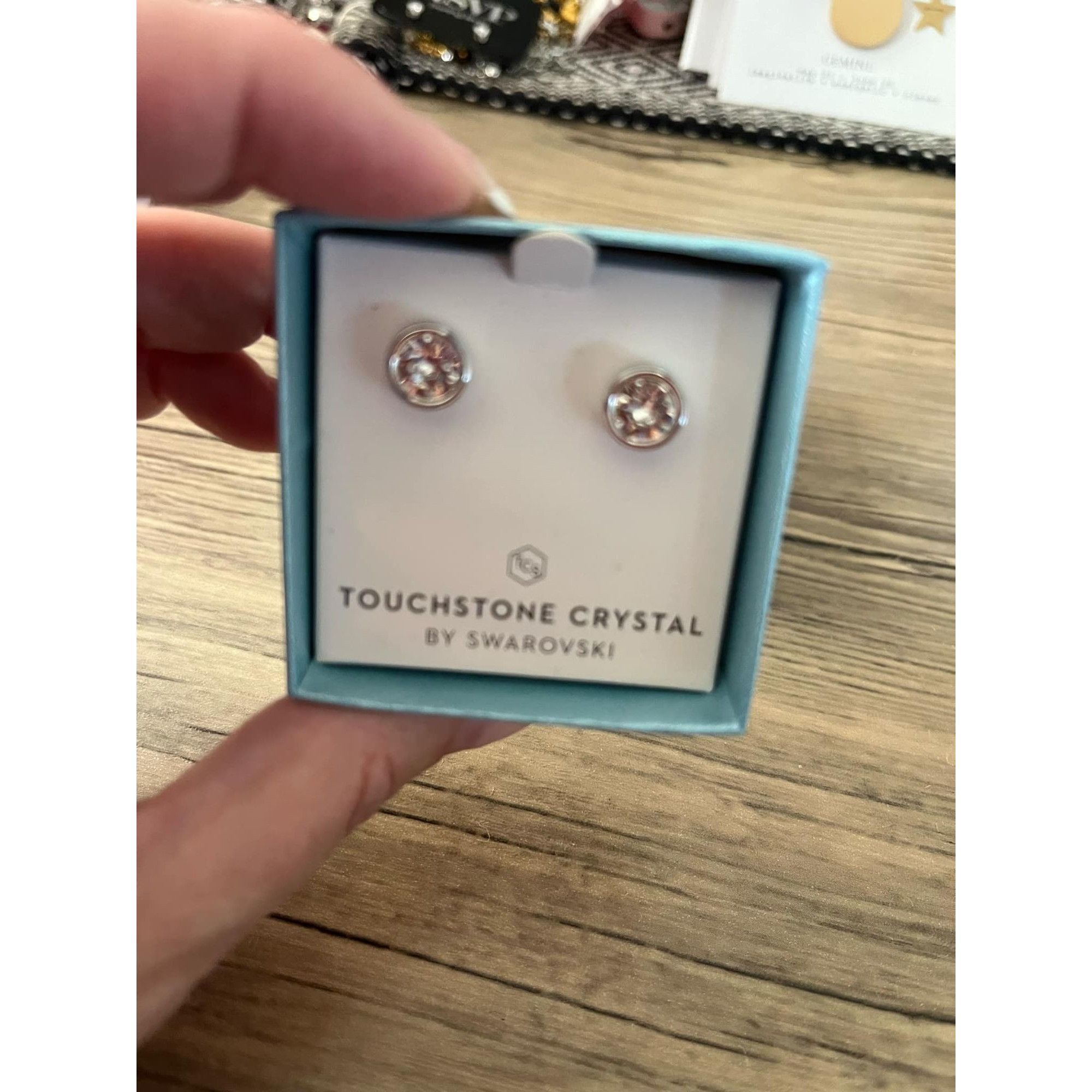 Other Touchstone Crystal by Swarovski Crystal Rhodium Plating Ice Size ONE SIZE - 3 Thumbnail