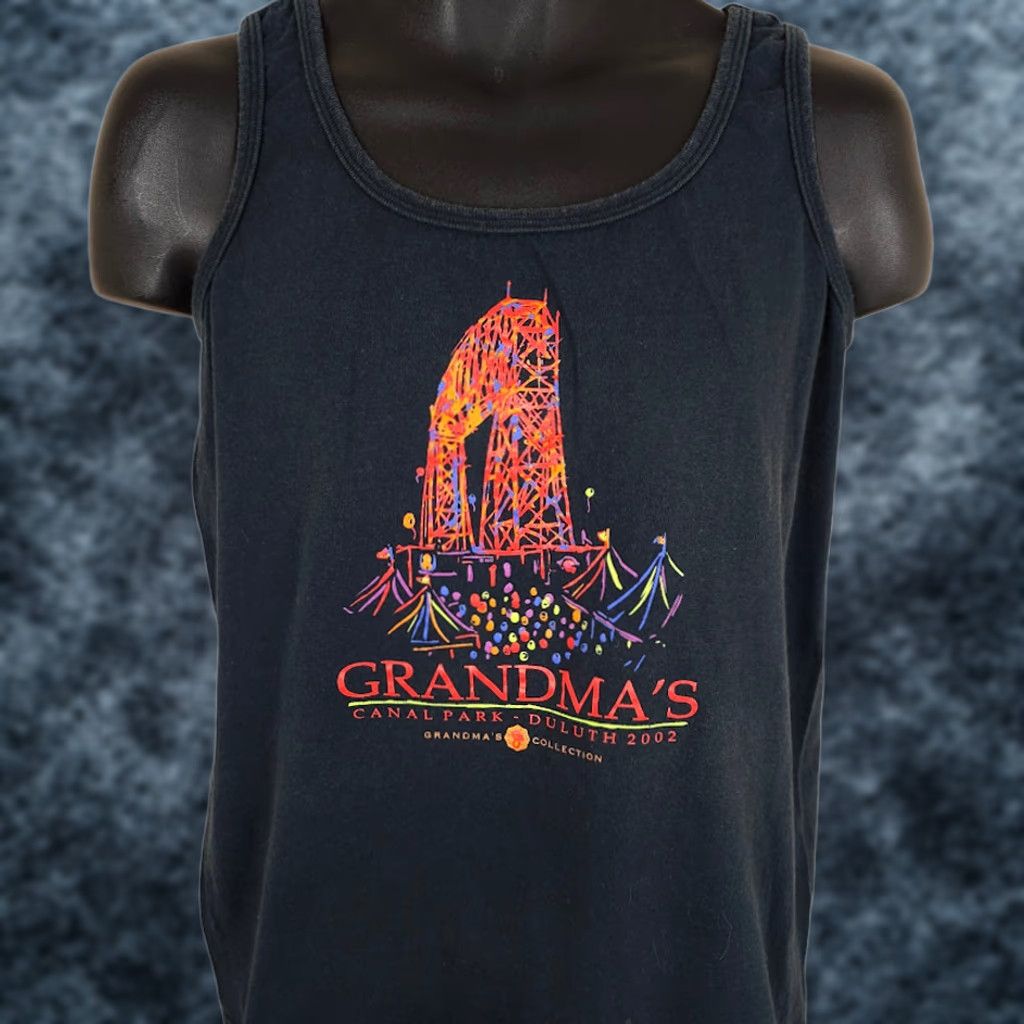 Anvil VINTAGE Grandmas Saloon Tank Top Womens Size Medium Black Y2K Canal Park Duluth Shirt Tank Womens Black Size M / US 6-8 / IT 42-44 - 1 Thumbnail
