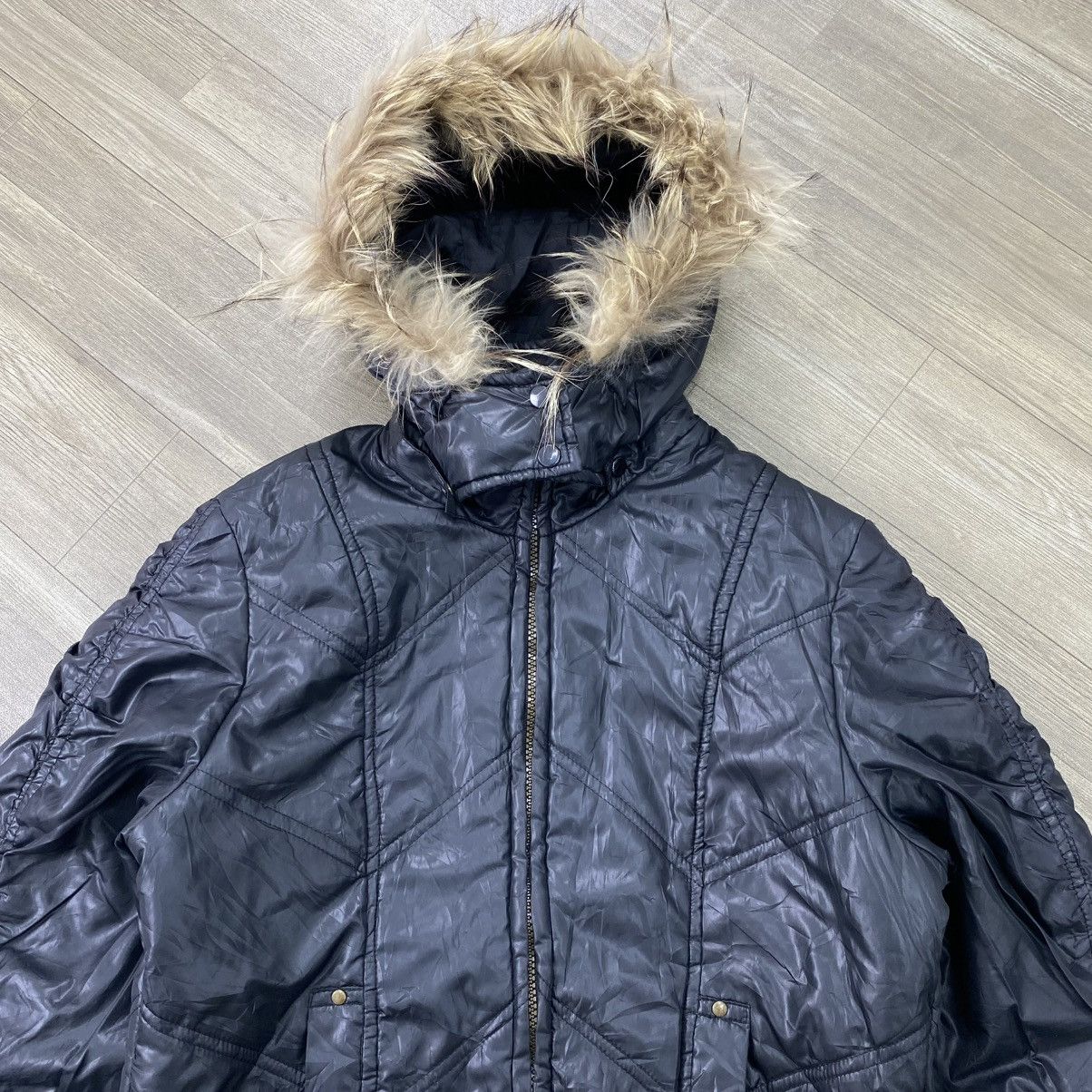 Japanese Brand 2000s Sky Bomber IfSixWasNine Kmrii Goa Lgb Style Fur Jacket Size US S / EU 44-46 / 1 - 4 Thumbnail