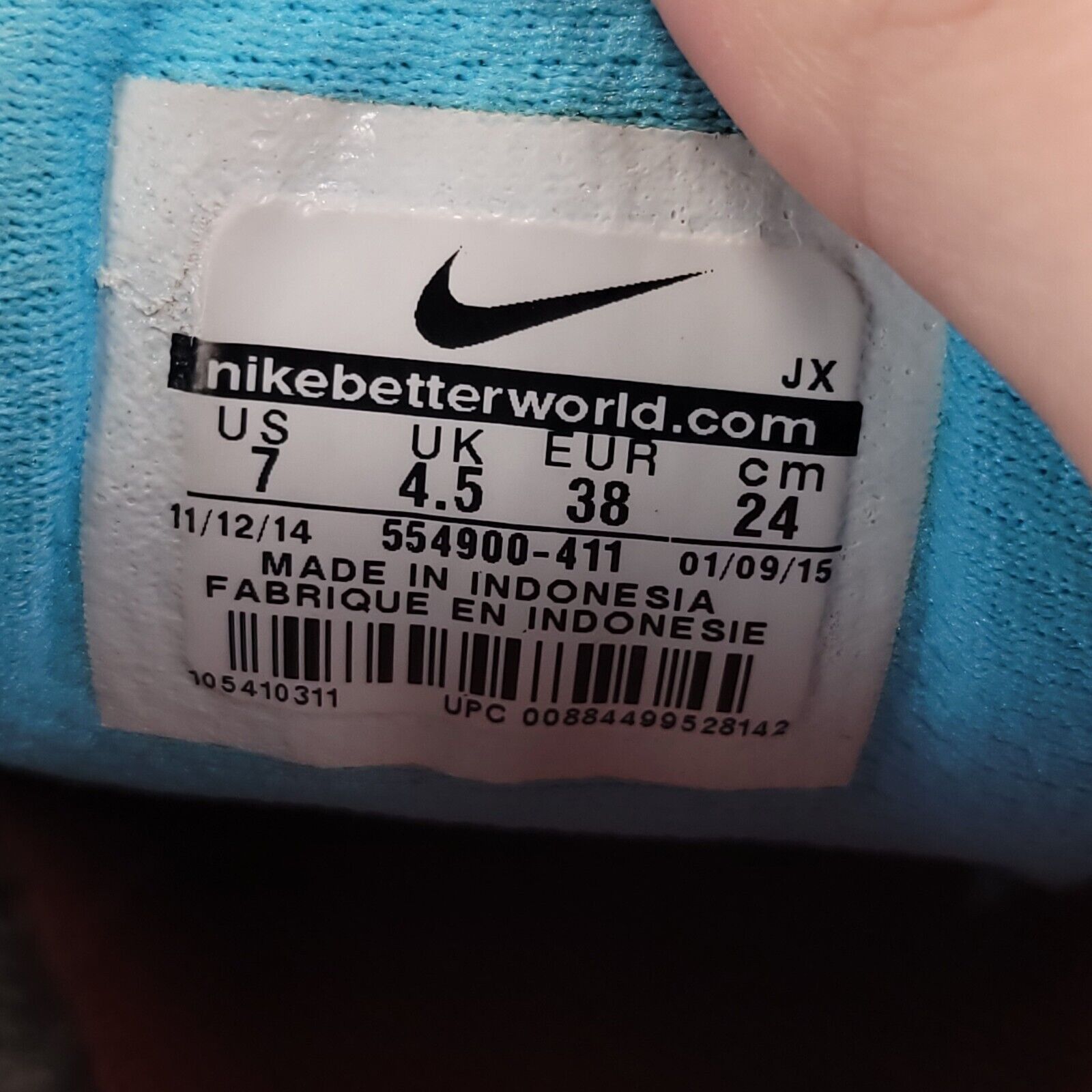 Nike Nike Revolution 2 Shoe Womens Size 7 554900-411 Blue White Size US 7 / IT 37 - 9 Thumbnail