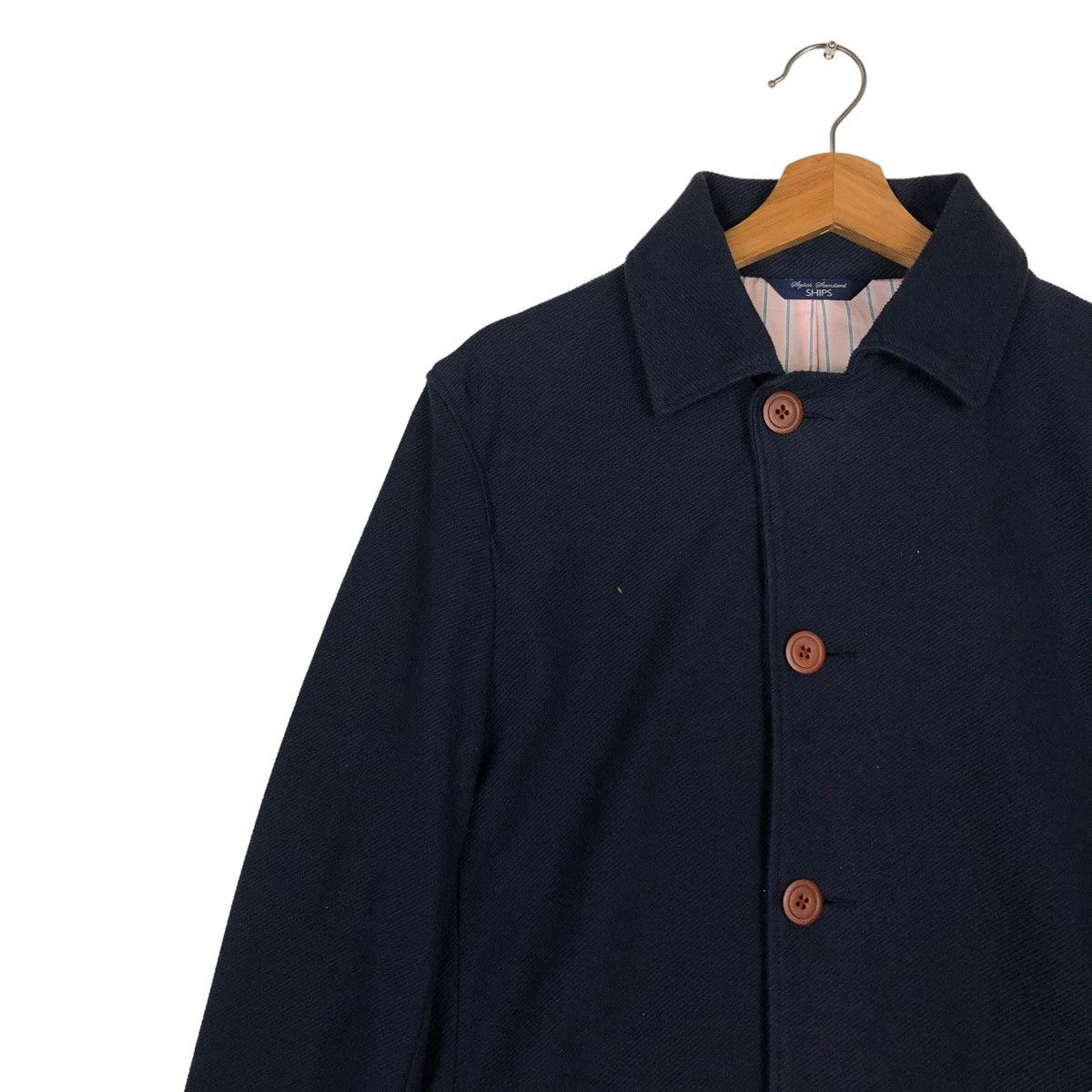 Japanese Brand 🔥VINTAGE CHORE JACKET BUTTON STRIPED LINING SHIPS JAPAN Size US XL / EU 56 / 4 - 7 Thumbnail
