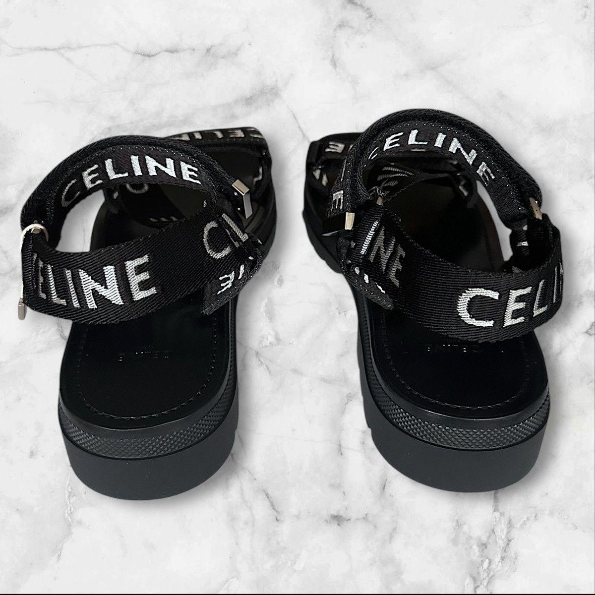 Celine Celine Strappy Logo Sandals Size US 10 / EU 43 - 4 Thumbnail