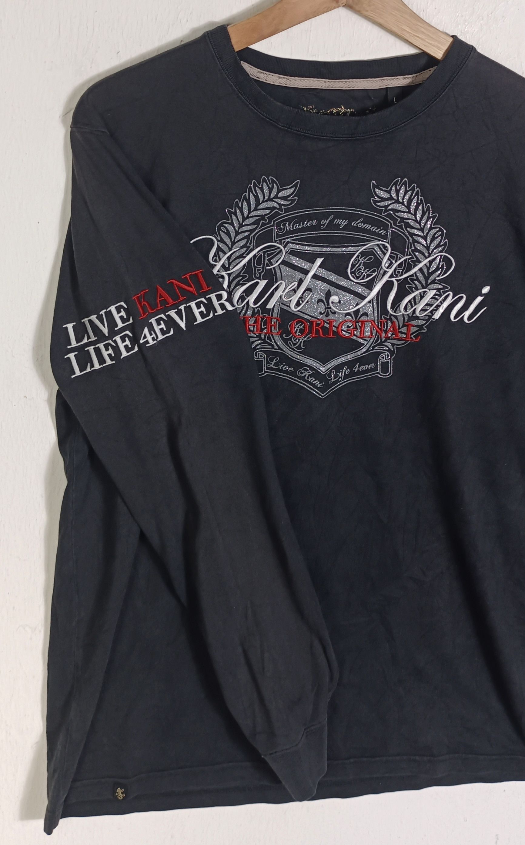 Japanese Brand × Karl Kani Karl Kani "Live Kani Life 4 Ever" Embroidered Logo Size US M / EU 48-50 / 2 - 3 Thumbnail