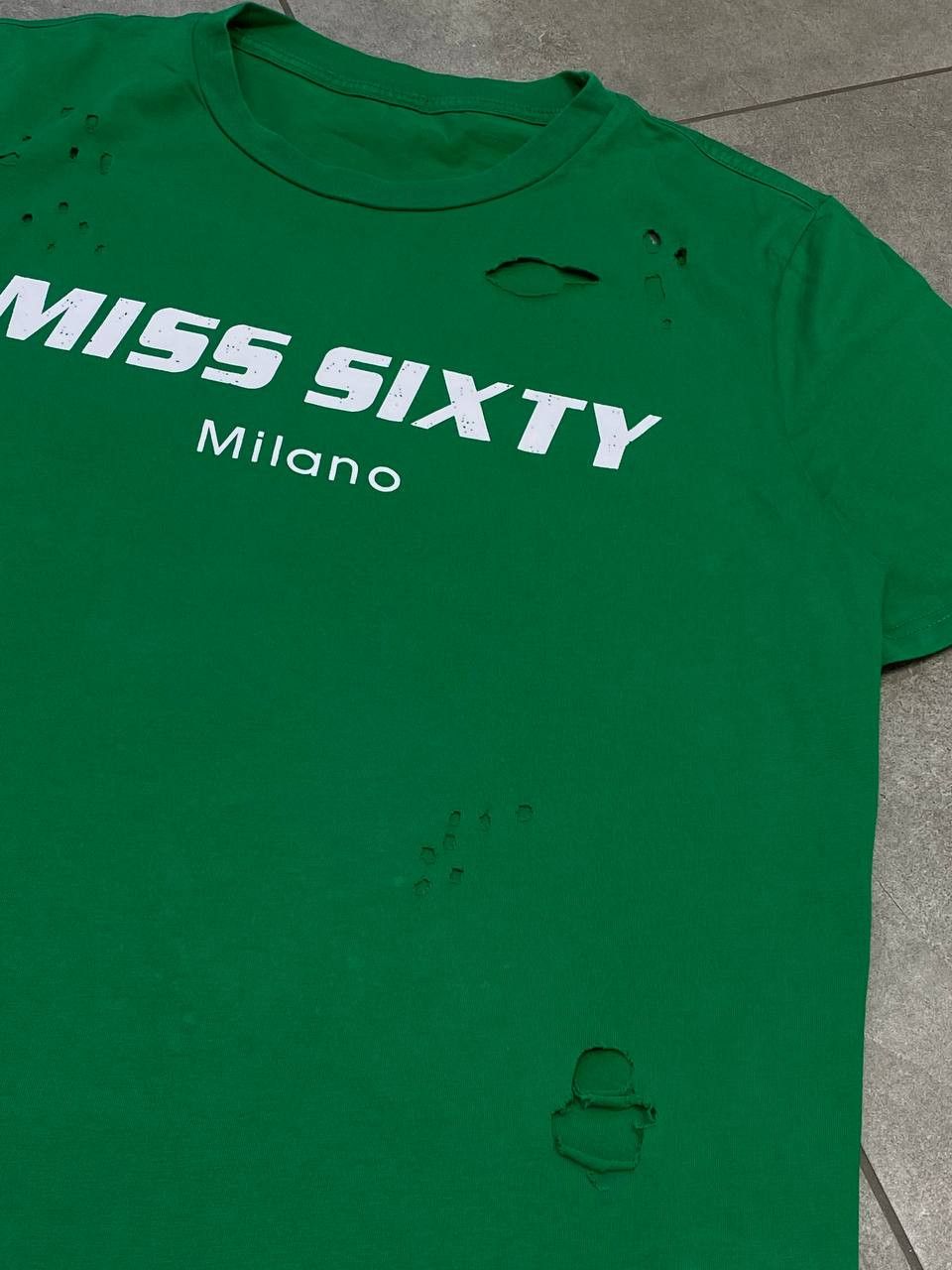 Miss Sixty Miss Sixty Milano Y2K Distressed Big Logo T-Shirt Size S / US 4 / IT 40 - 6 Thumbnail