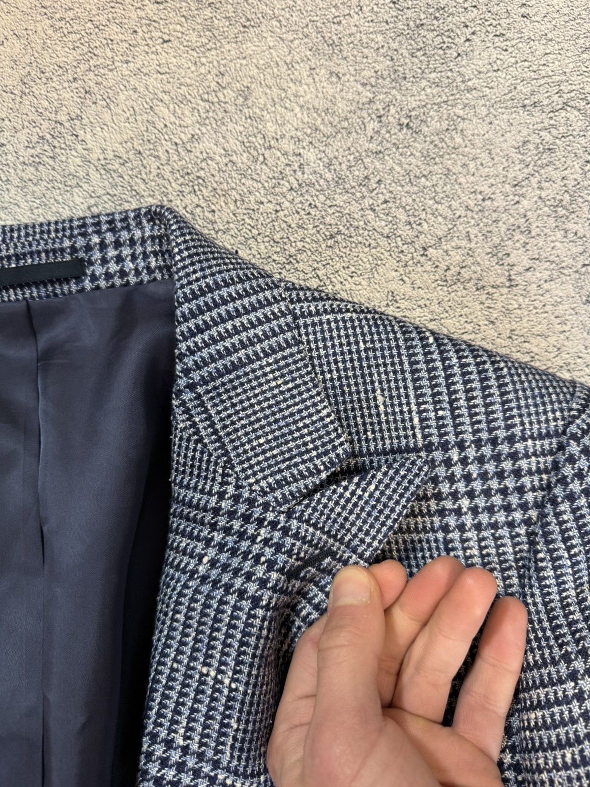 Suitsupply Suitsupply Washington VBC Plaid Blazer 42R/EU52 Silk Linen Size 42R - 19 Thumbnail