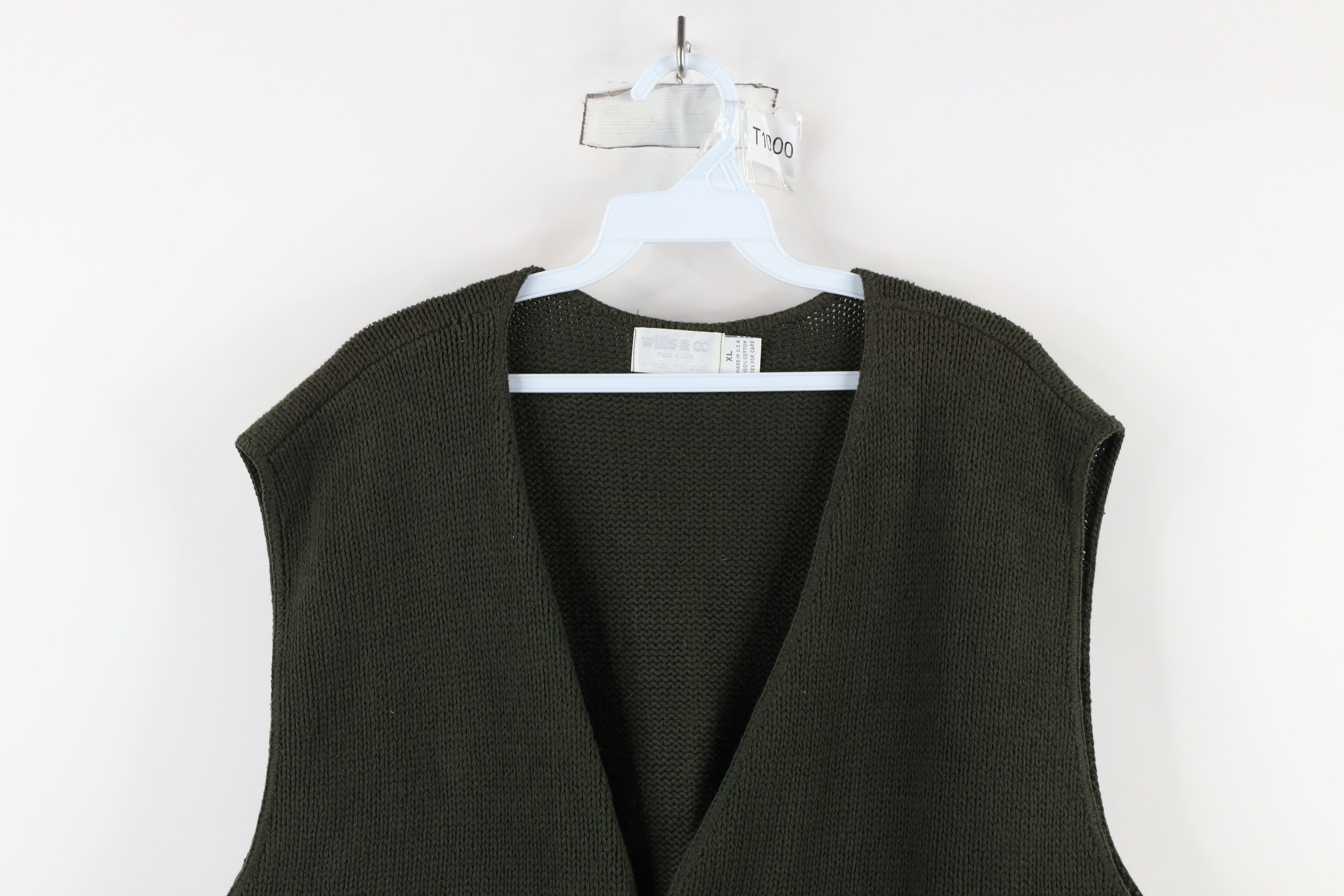 Vintage Vintage 90s Streetwear Marled Cotton Knit Sweater Vest USA Size US XL / EU 56 / 4 - 2 Thumbnail