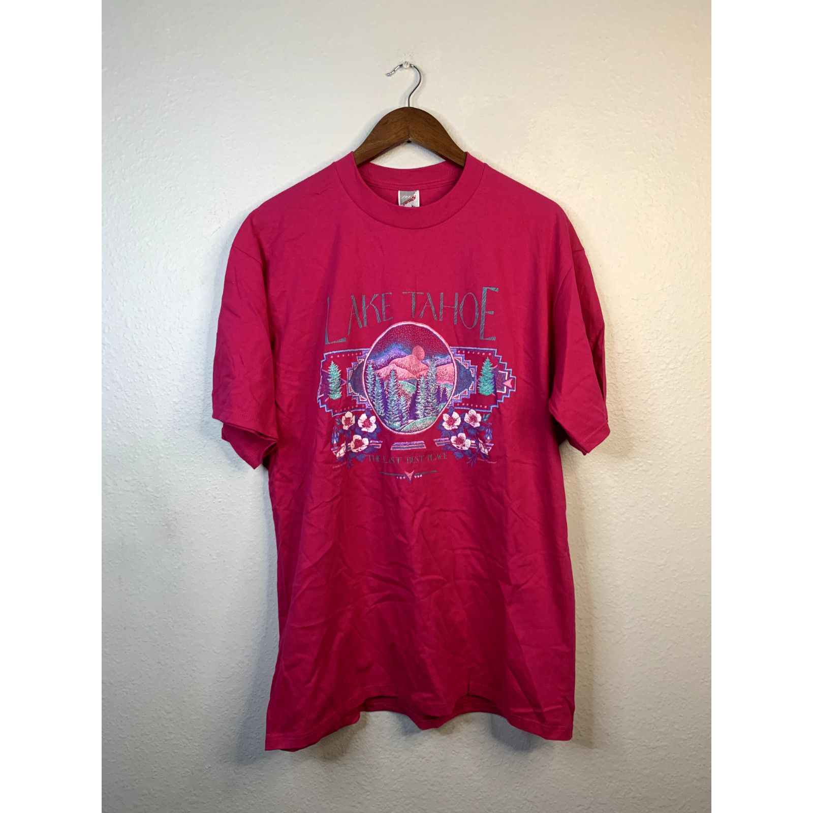 Jerzees Vintage Lake Tahoe Shirt Last Best Place Tee 90s T-Shirt XL Size US XL / EU 56 / 4 - 1 Thumbnail