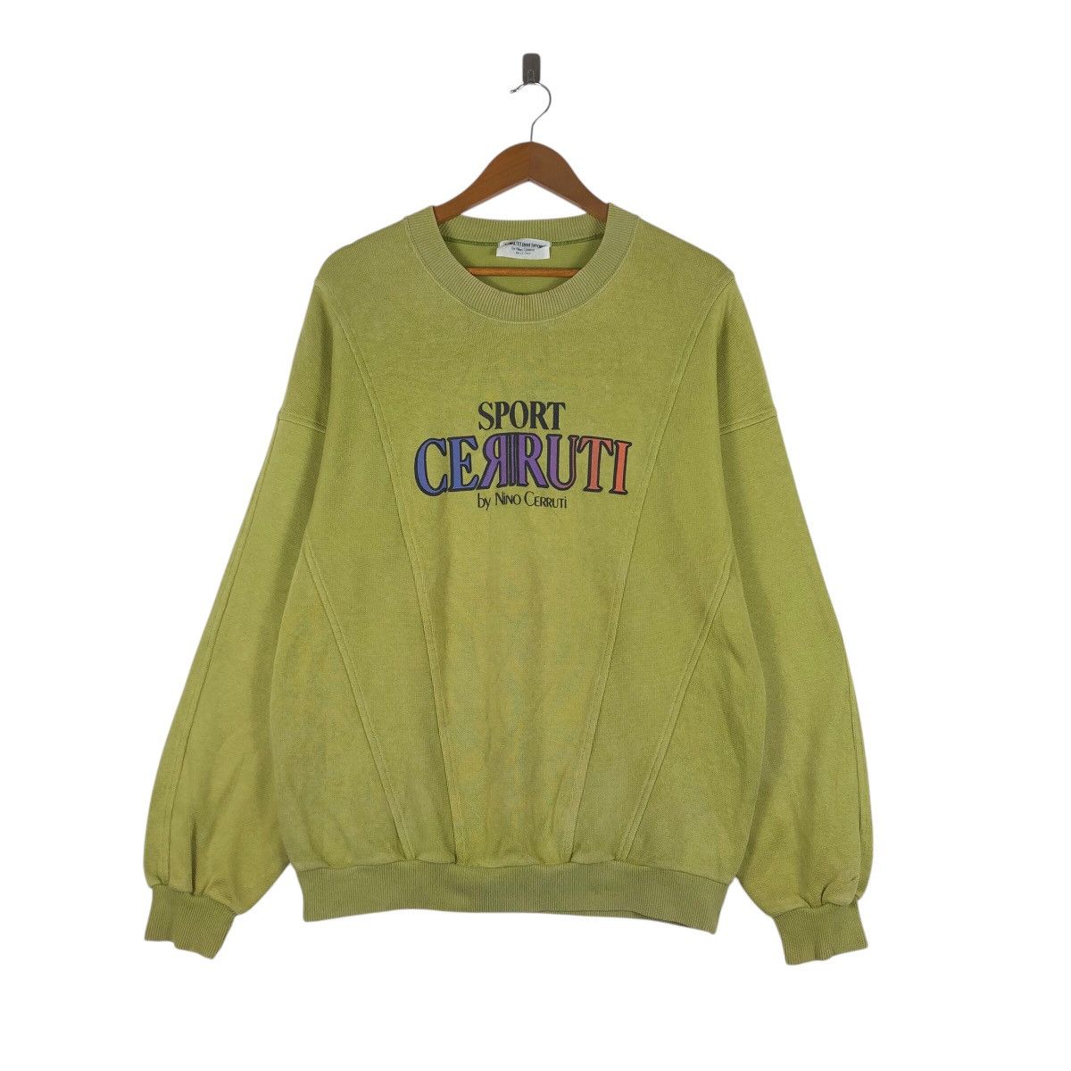 Cerruti 1881 Nino CERRUTI Big Logo Sweatshirt Size US L / EU 52-54 / 3 - 1 Thumbnail