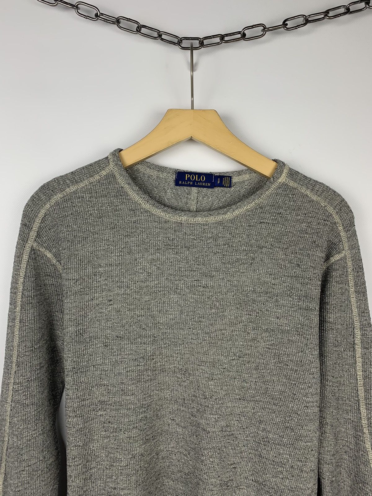 Polo Ralph Lauren Polo Ralph Lauren Y2K Ribbed Long Sleeve Tee Gray Size S Size US S / EU 44-46 / 1 - 2 Thumbnail
