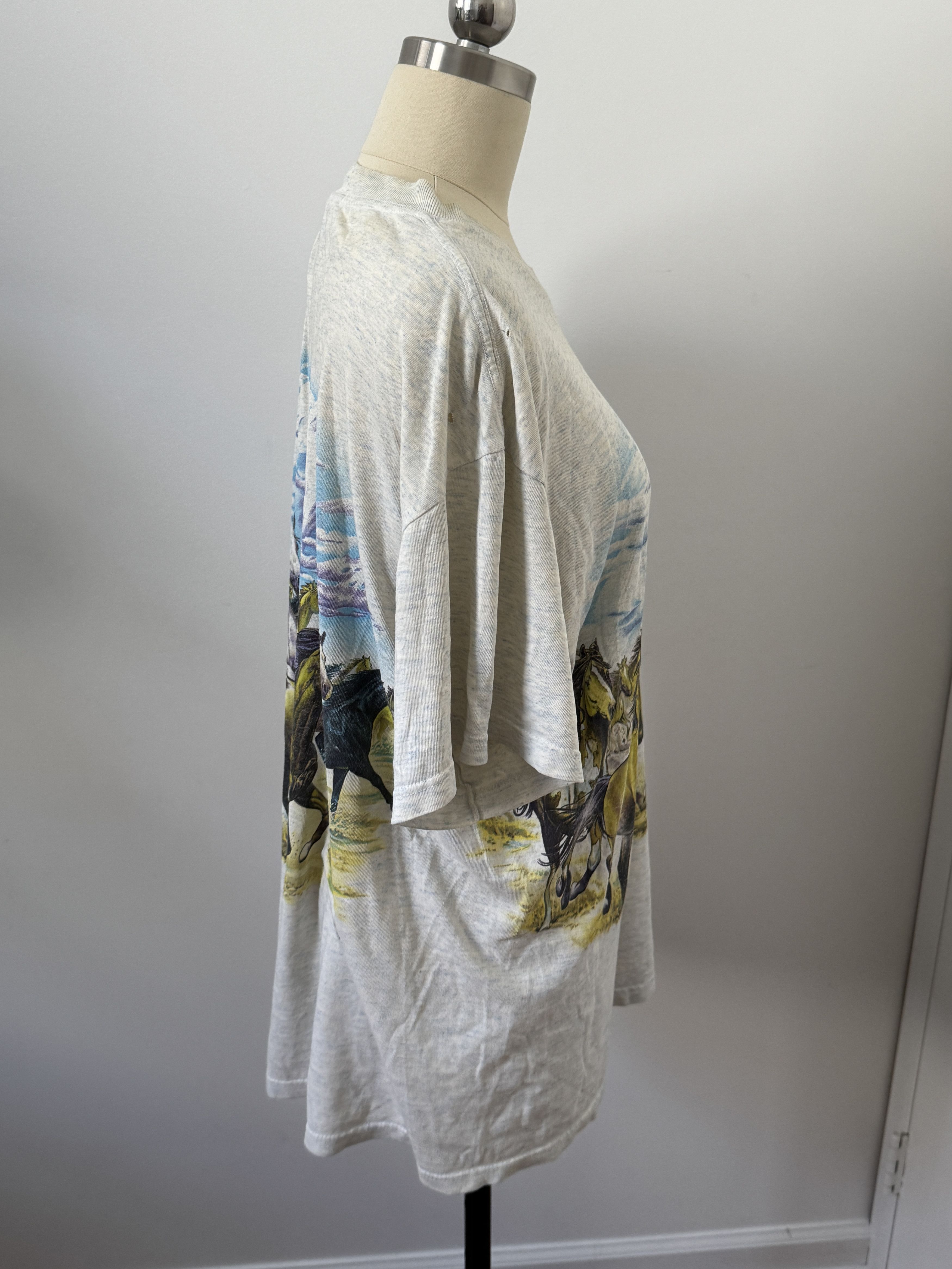 Vintage RARE VINTAGE HORSE T-SHIRT 80's-90's Vintage Animal print Size US L / EU 52-54 / 3 - 6 Thumbnail