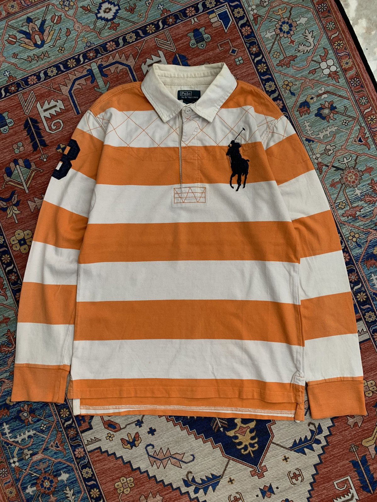 Polo Ralph Lauren RUGBY SHIRT POLO RALPH LAURENT STRIPE BIG LOGO Size US M / EU 48-50 / 2 - 1 Thumbnail