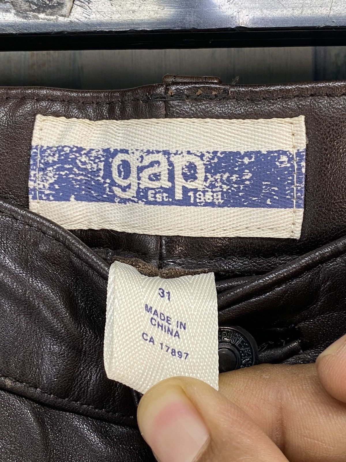 Gap Gap Cow Leather Pants Size US 31 - 6 Thumbnail