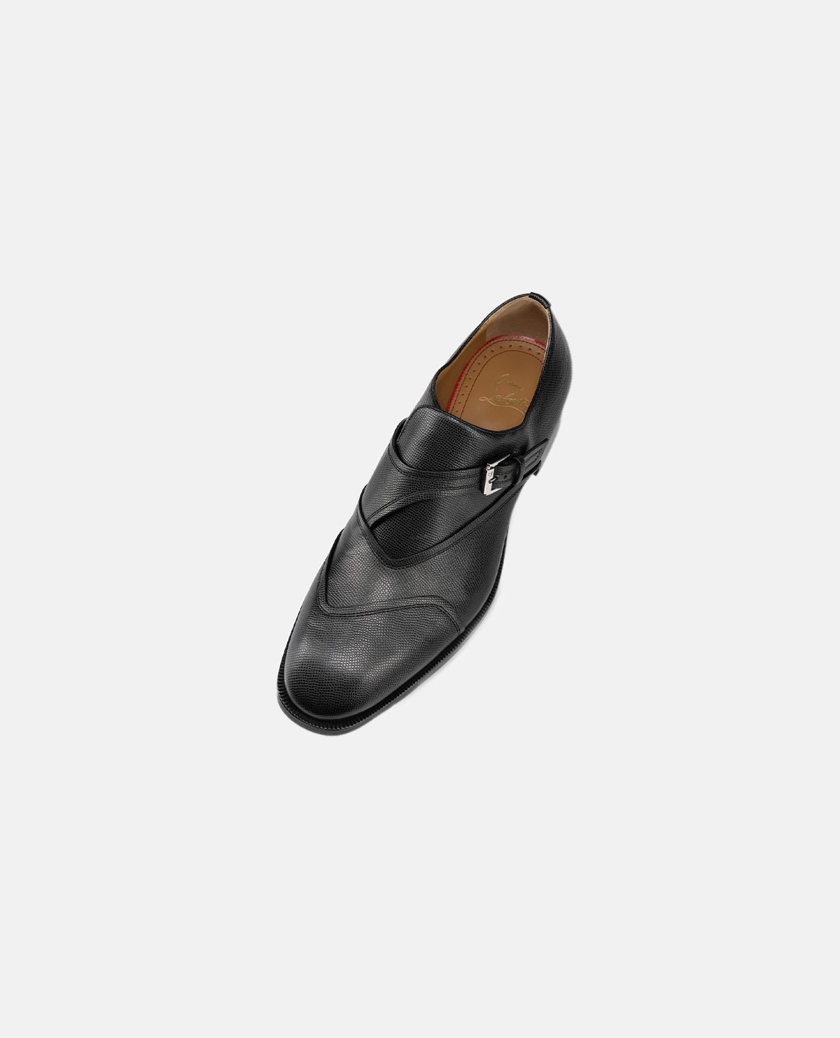 Christian Louboutin o1s1wg110125 Giay Monk Strap Shoes in Black Size US 7 / EU 40 - 4 Thumbnail