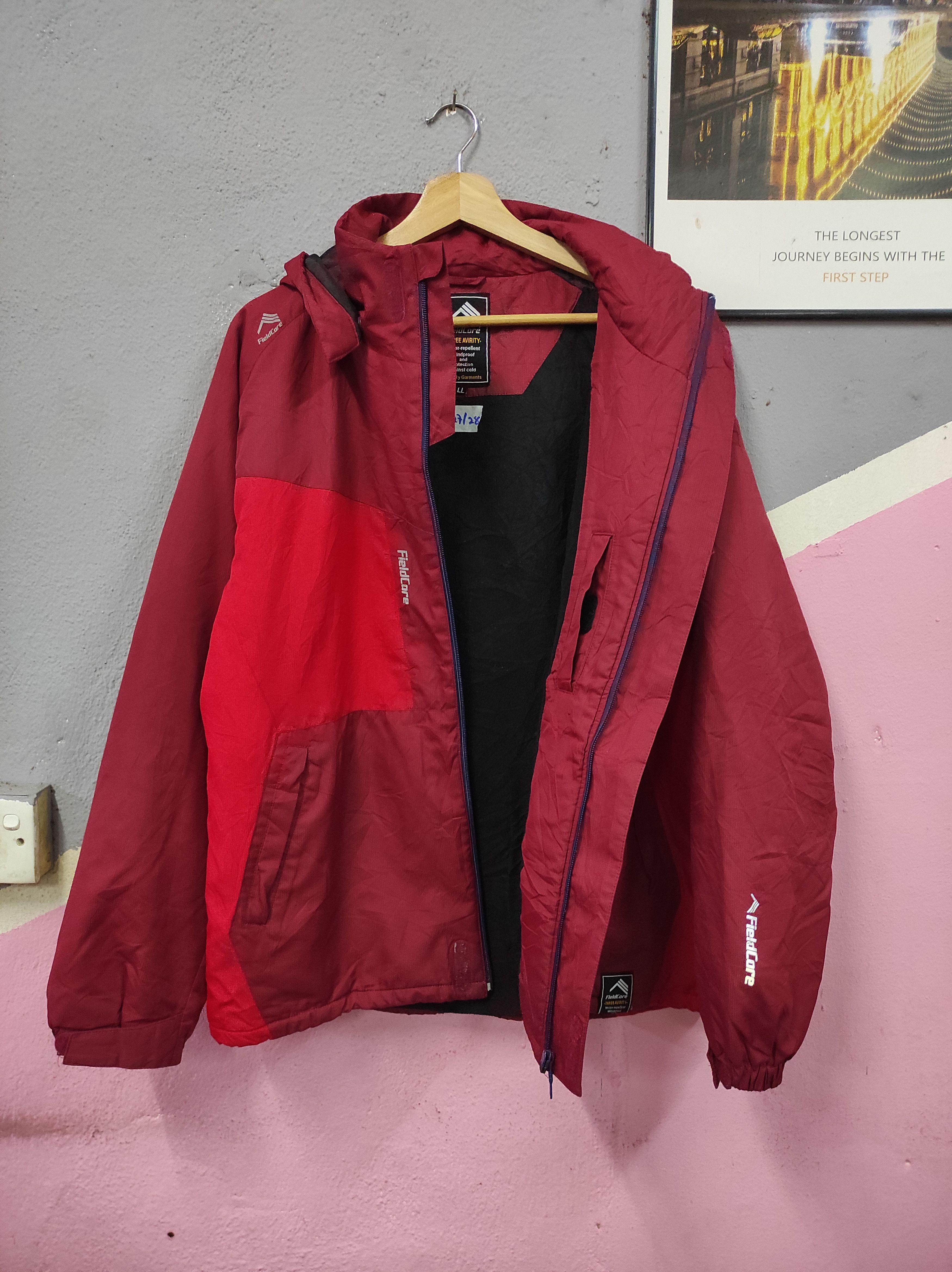 Japanese Brand FIELDCORE WINDPROOF JACKET HOODED Size US XL / EU 56 / 4 - 2 Thumbnail