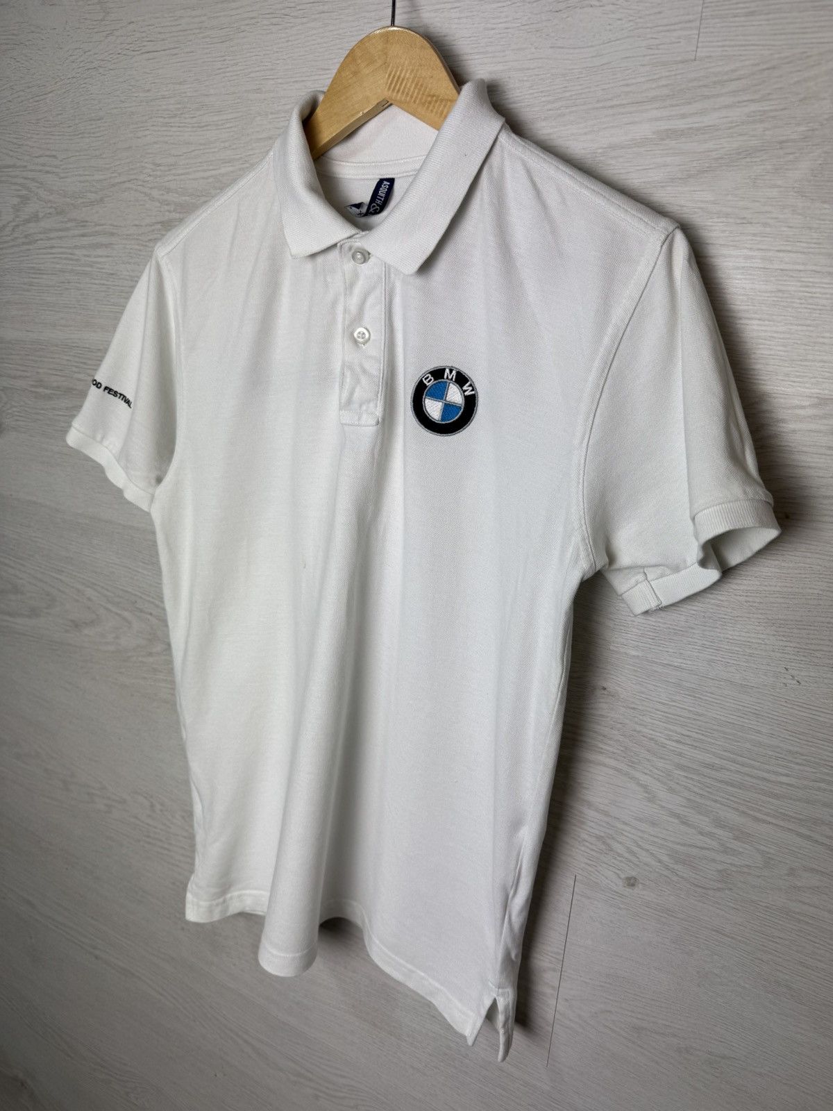 Vintage BMW Polo Racing White Mens Size US M / EU 48-50 / 2 - 4 Thumbnail