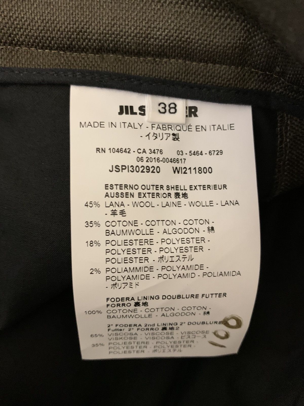Jil Sander NWT! Jil Sander Womens Pants Made in Italy Size 38 Size 26" / US 2 / IT 38 - 9 Thumbnail