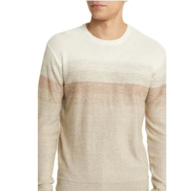 Peter Millar Peter Millar Dégradé Stripe Wool & Linen Crewneck Sweater Me Size US XXL / EU 58 / 5 - 1 Thumbnail