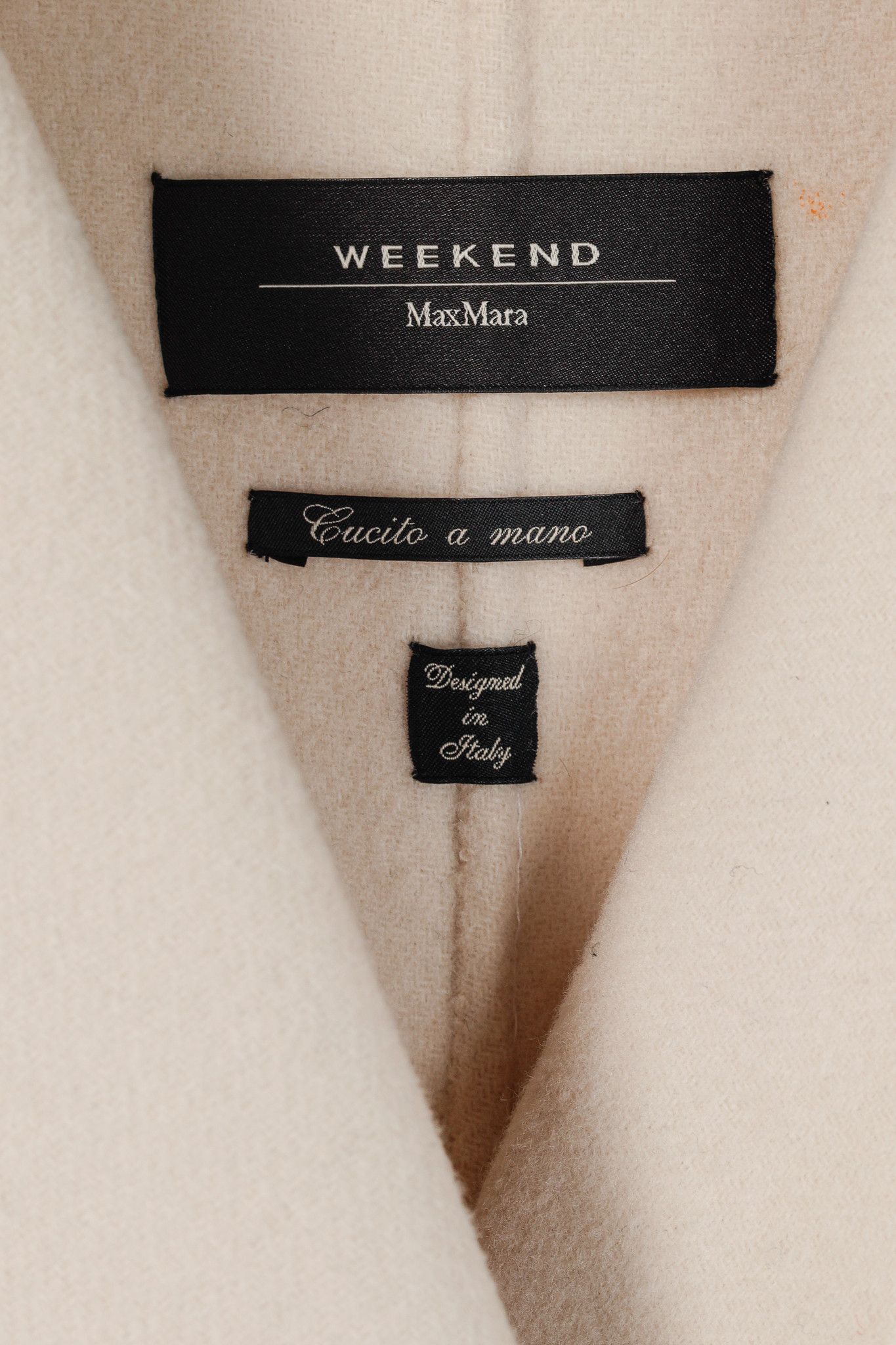 Weekend Max Mara Weekend Max Mara Cream Wool Double-Breasted Jacket Size M / US 6-8 / IT 42-44 - 4 Thumbnail