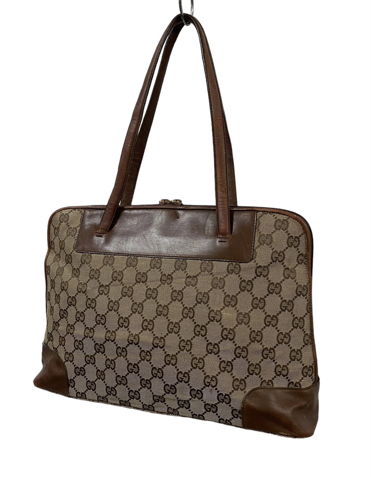 Gucci Vtg🔥Authentic Gucci GG Canvas Handbag Size ONE SIZE - 10 Thumbnail