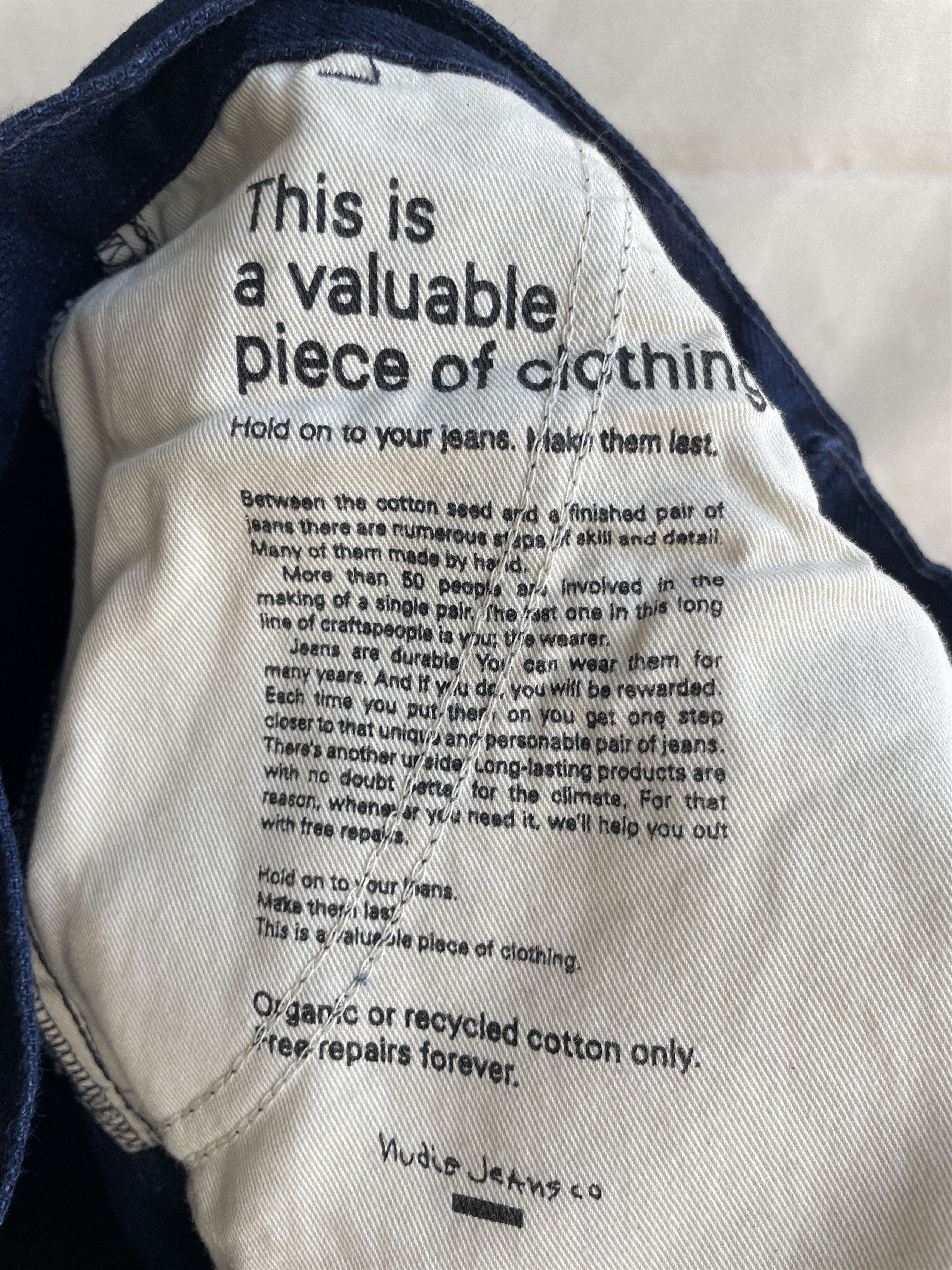 Nudie Jeans Nudie Jeans Indigo Relaxed Denim Work Pants Size 31x30 Size US 30 / EU 46 - 9 Thumbnail