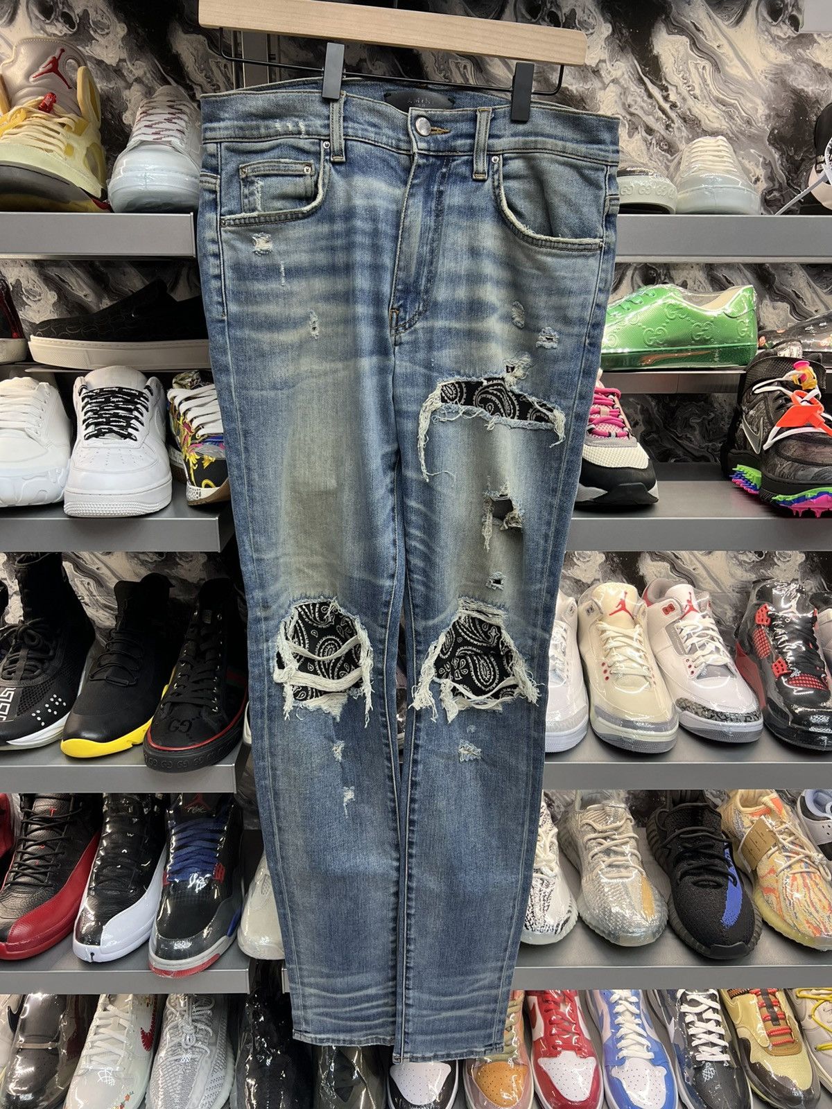 Amiri Amiri Ripped Skinny Jeans Size US 32 / EU 48 - 1 Thumbnail