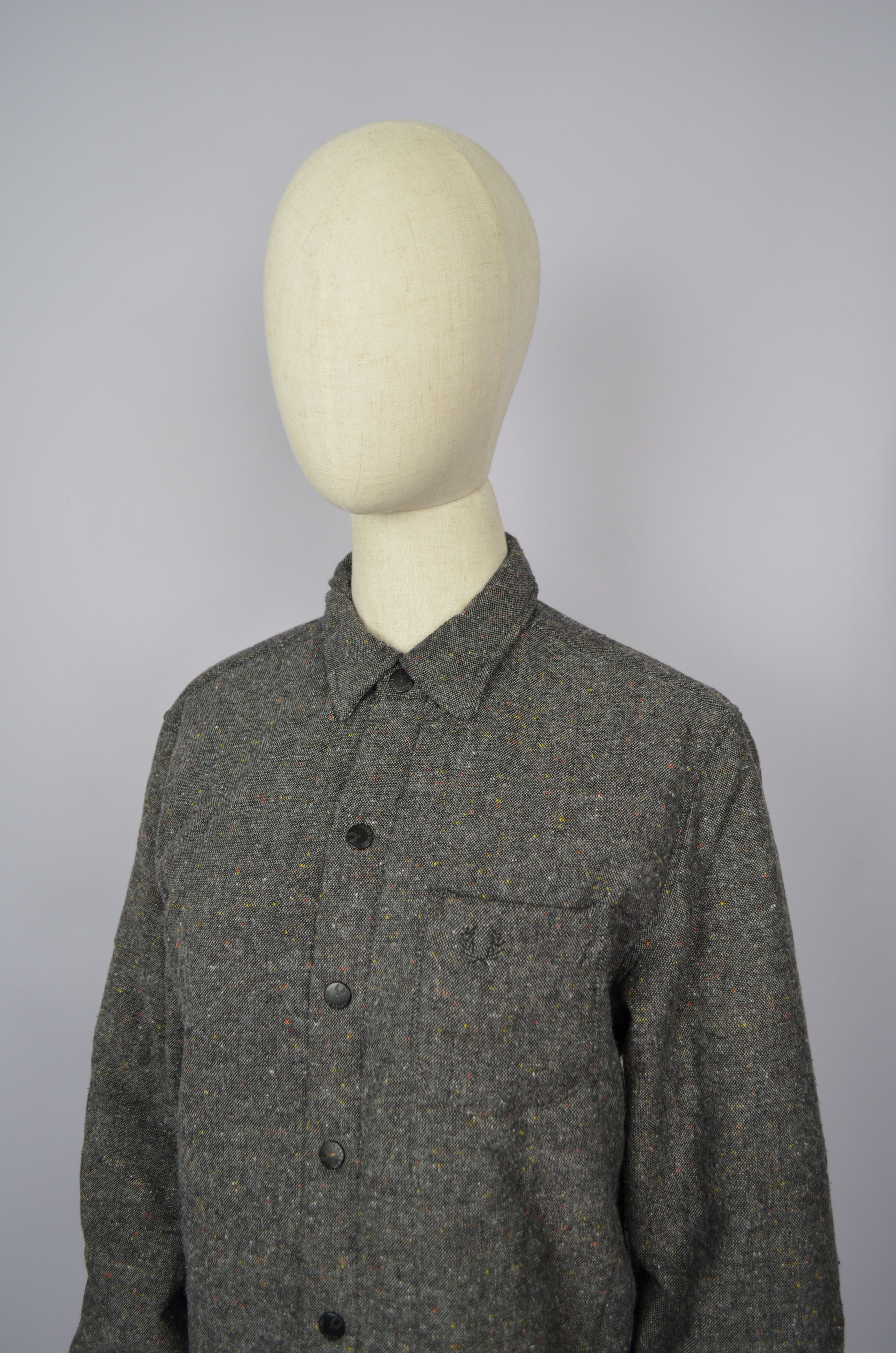 Fred Perry Fred Perry Wool Blend Grey Overshirt Jacket Size L Ska Punk Size L / US 10 / IT 46 - 5 Thumbnail