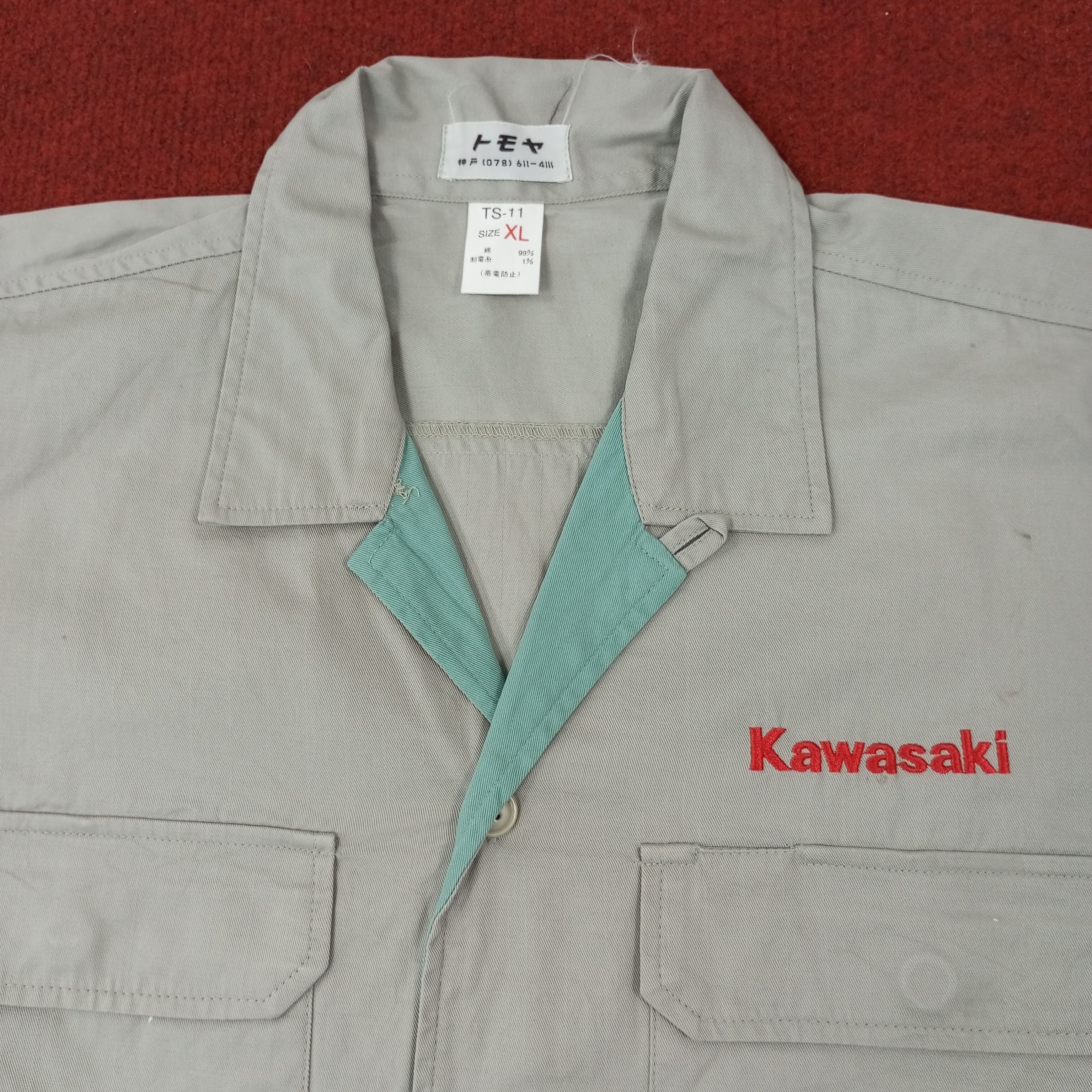 Japanese Brand × Vintage Kawasaki Japanese Brand Workwear Shirt C219N55 Size US L / EU 52-54 / 3 - 2 Thumbnail