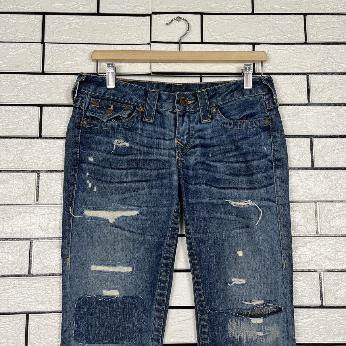 Japanese Brand Vintage True Religion Brand Jeans Patchwork Denim Size 28" / US 6 / IT 42 - 3 Thumbnail