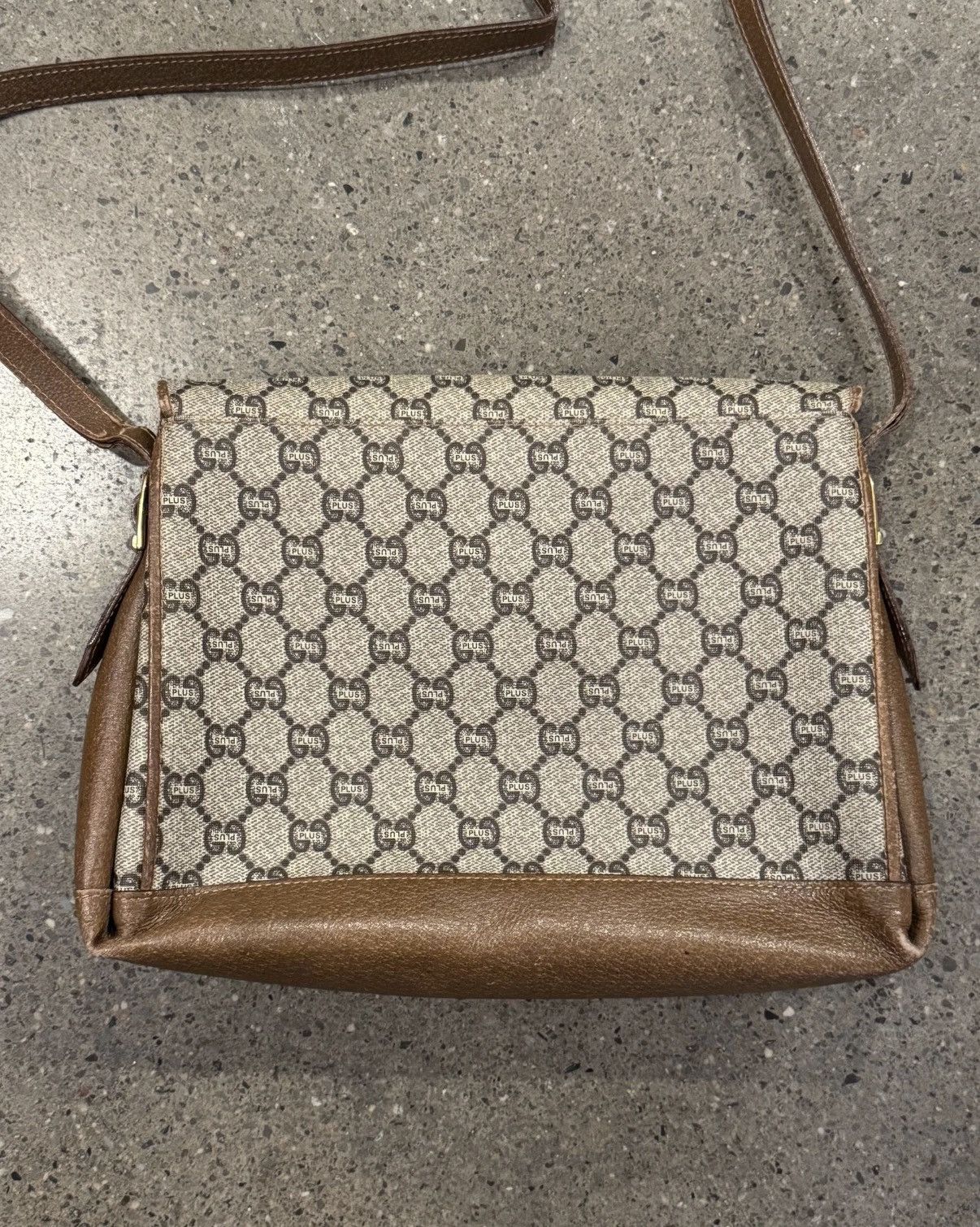 Gucci Gucci Plus Monogram Leather Side Bag Size ONE SIZE - 7 Thumbnail