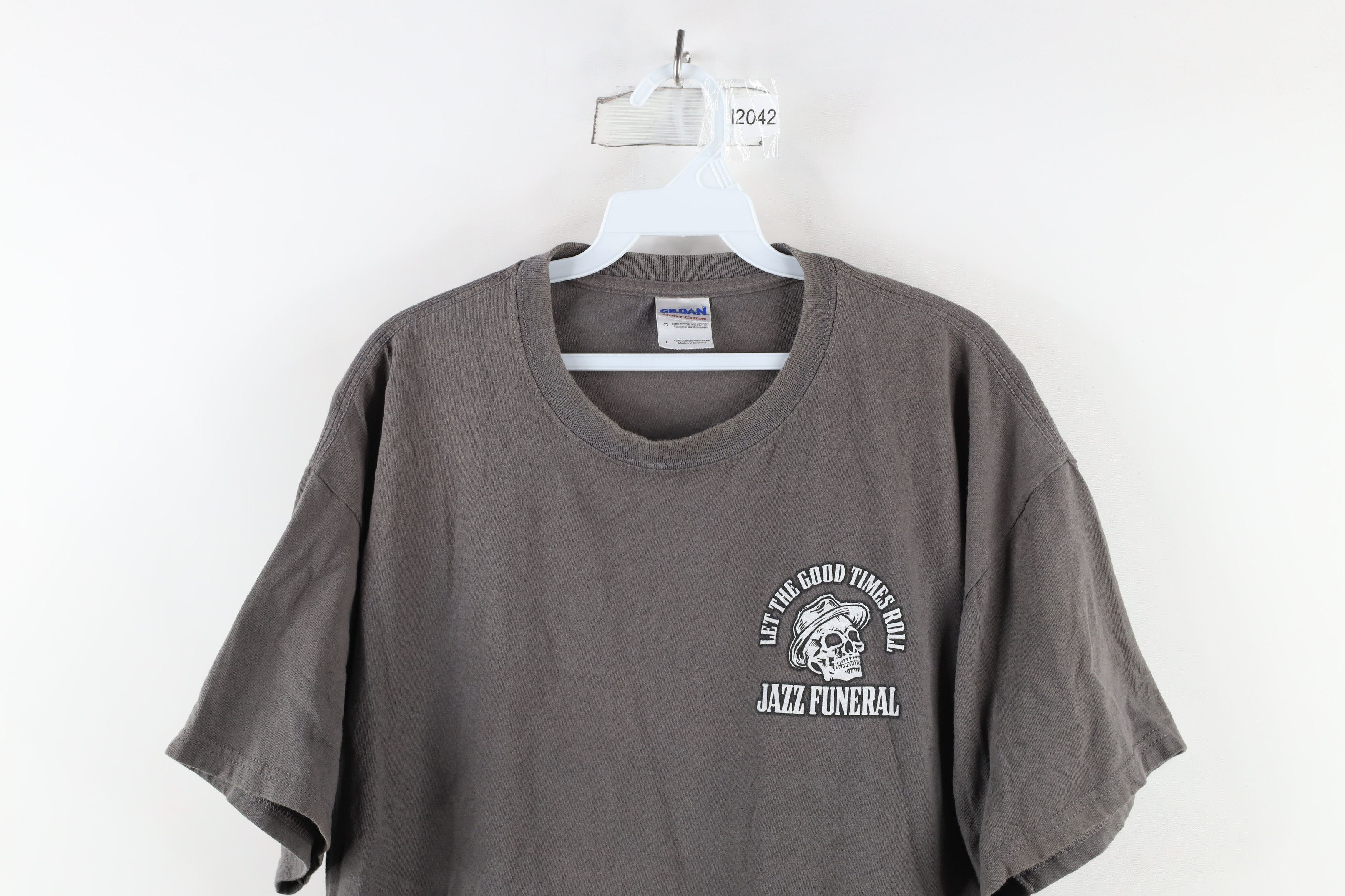 Vintage Vintage Streetwear the Good Times Roll Jazz Funeral T-Shirt Size US L / EU 52-54 / 3 - 2 Thumbnail