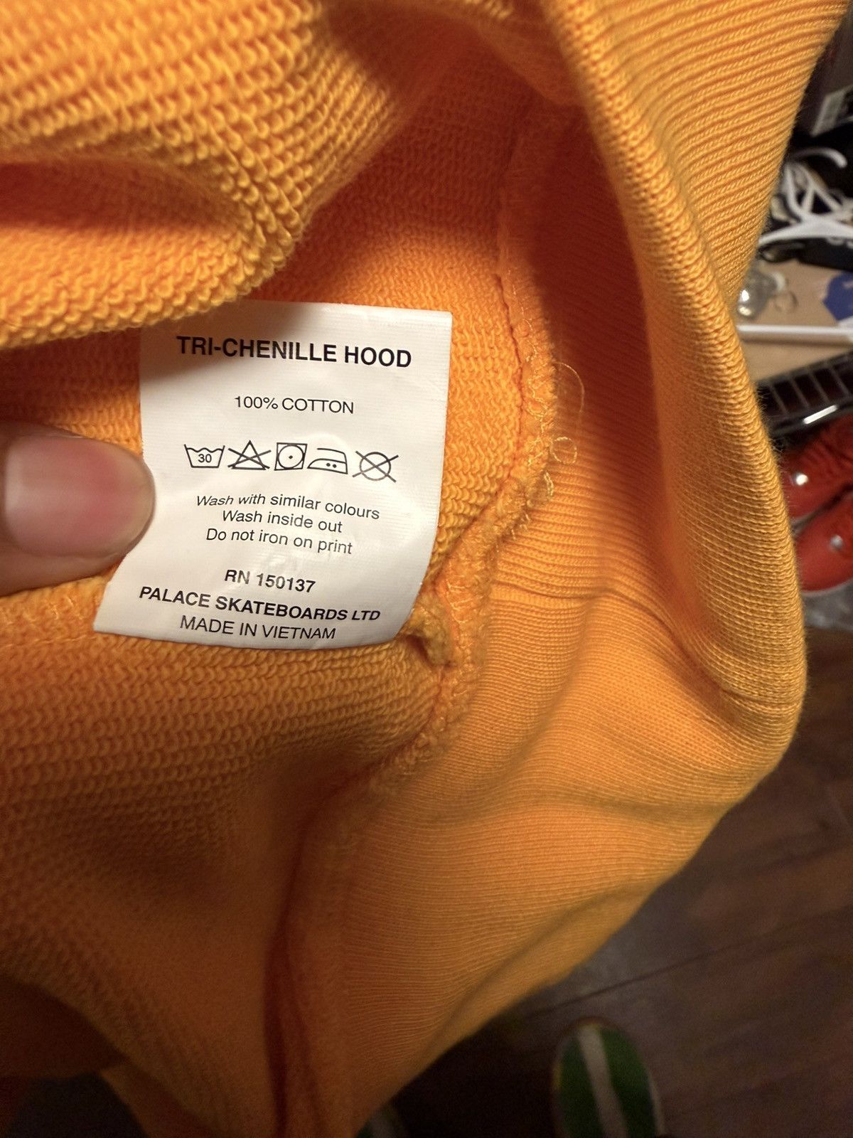 Palace Skateboards / TRI-CHENILLE HOOD YELLOW