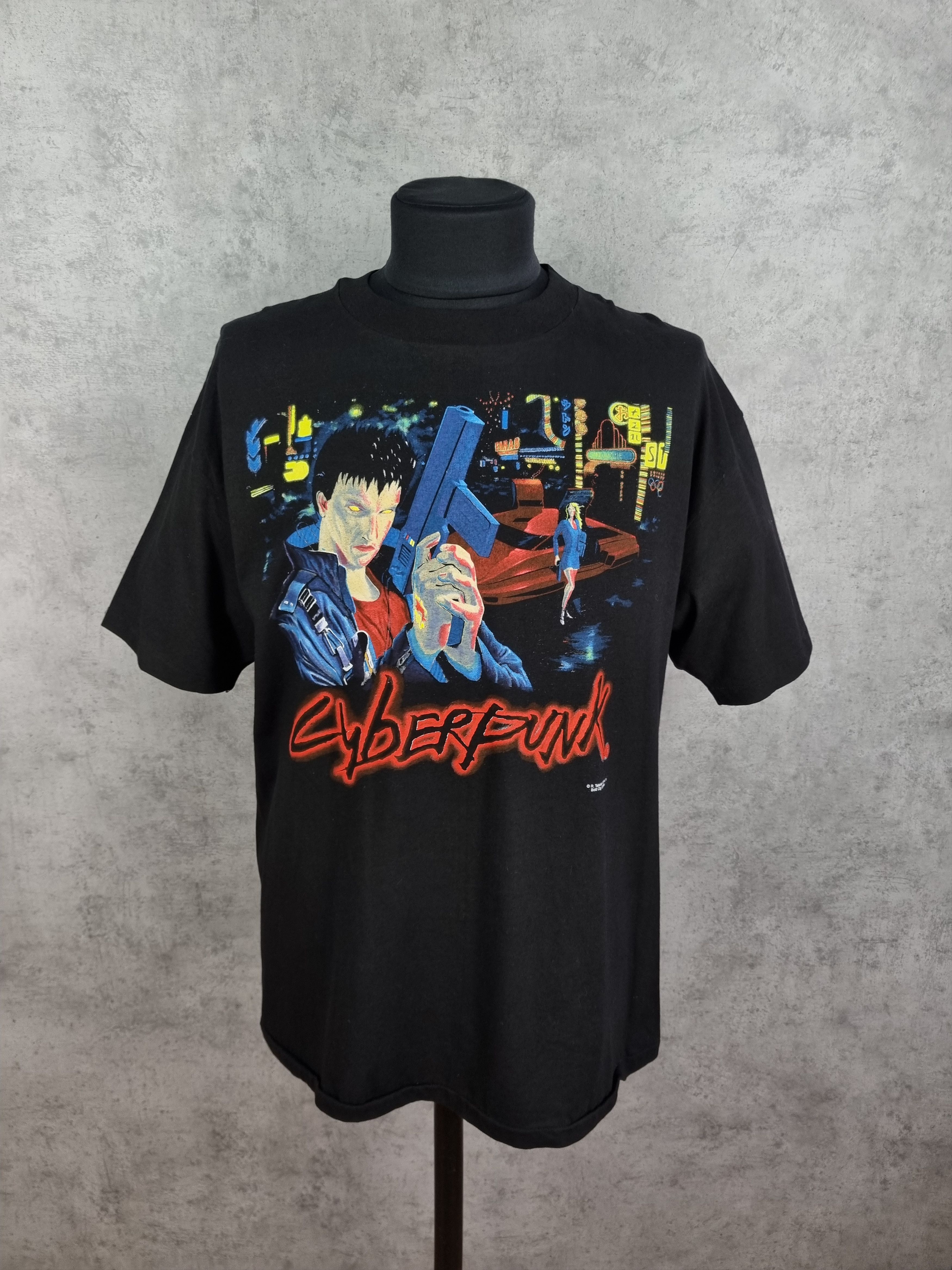The Talsorian Game Cyber Punk Single Stitch Big Print Tee