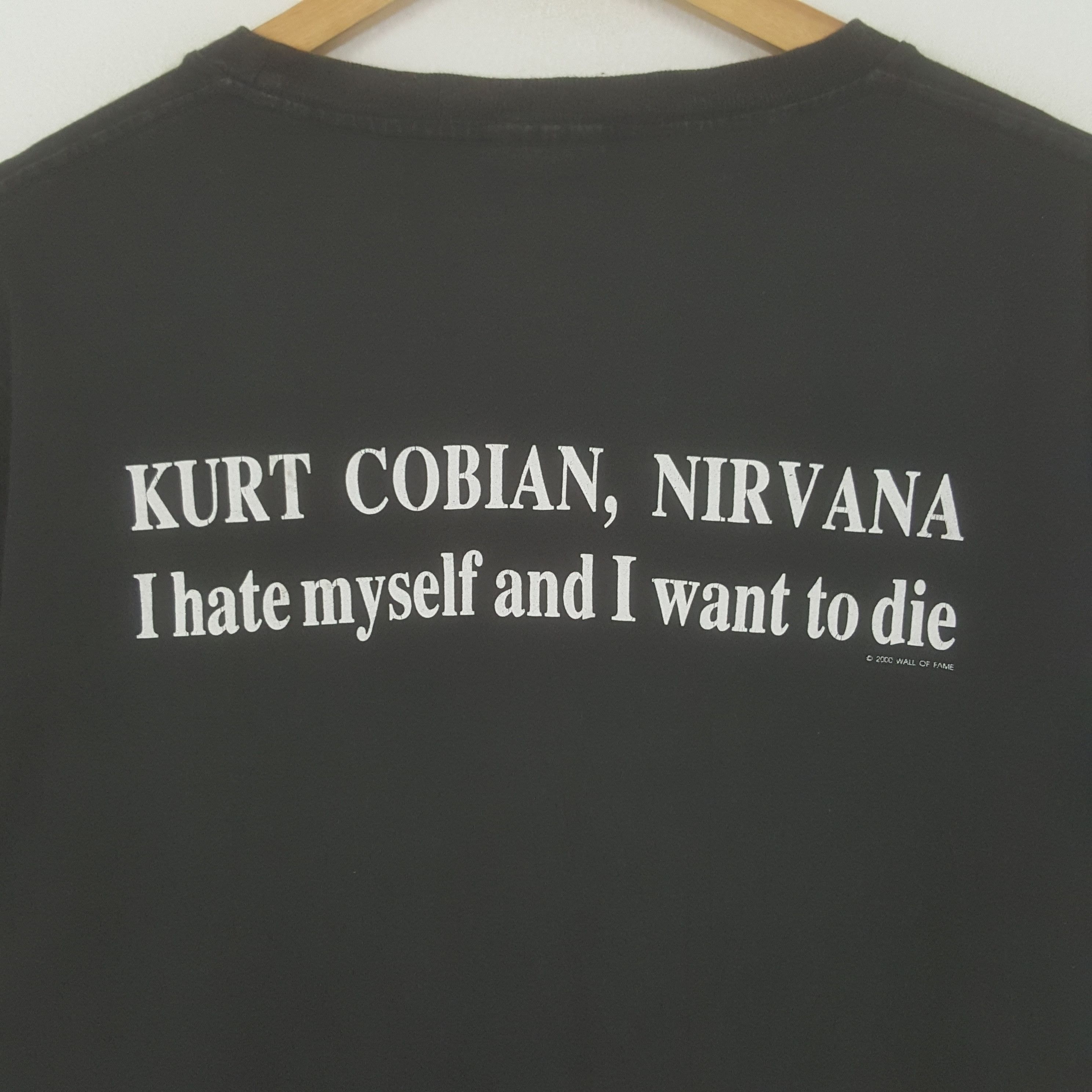 Vintage Vintage Kurt Cobain Nirvana American Grunge Band Tshirt Size US L / EU 52-54 / 3 - 4 Thumbnail