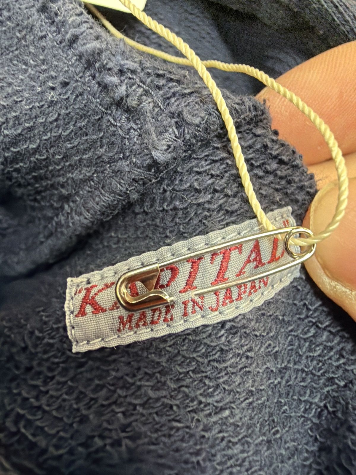 Kapital Kapital Logo Hooded Sweatshirt Navy Size US XL / EU 56 / 4 - 3 Thumbnail