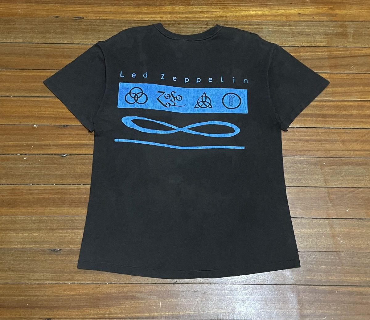 Band Tees × Led Zeppelin × Vintage Rare Design Vintage Rock Band Led Zeppelin T-shirt 1990s Size US L / EU 52-54 / 3 - 2 Thumbnail
