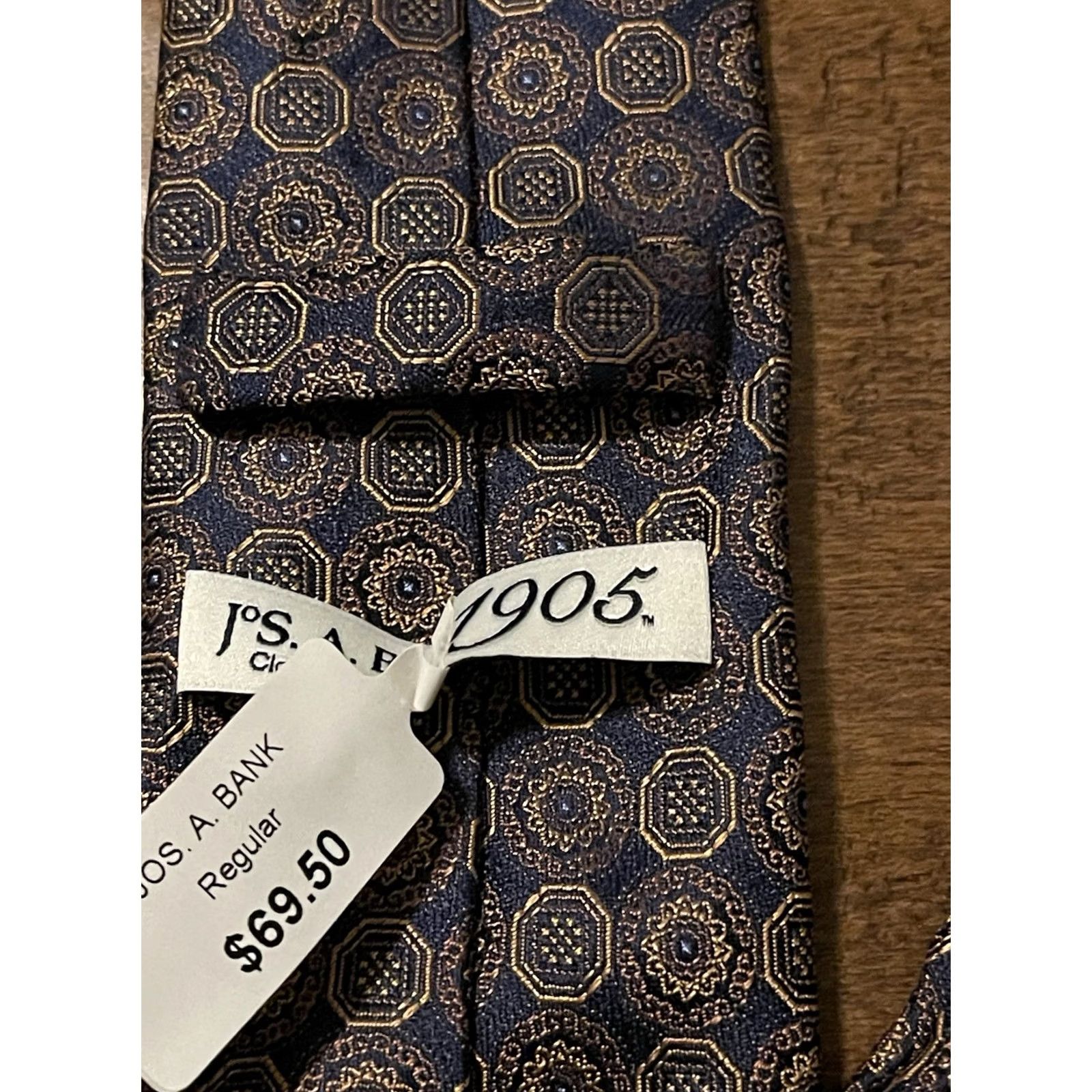 Jos. A. Bank Jos. A Bank 1905 Silk Floral Geometric Neck Tie Men's New Size ONE SIZE - 3 Thumbnail