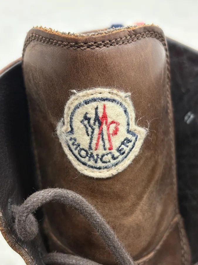 Moncler 2000s Moncler Brown Leather Boots Size US 8 / EU 41 - 9 Thumbnail
