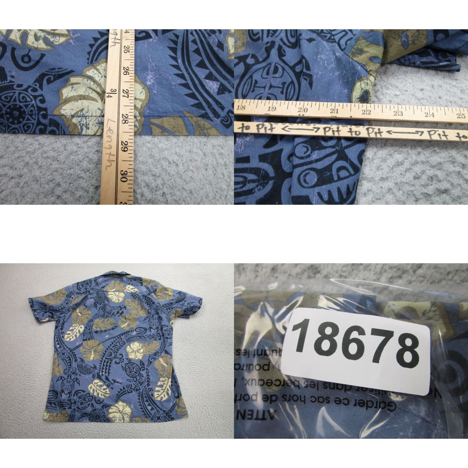 Vintage VINTAGE RJC Shirt Mens M Blue Island Tribal Tattoo art Tiki Hawaiian 90s y2k USA Size US M / EU 48-50 / 2 - 8 Thumbnail