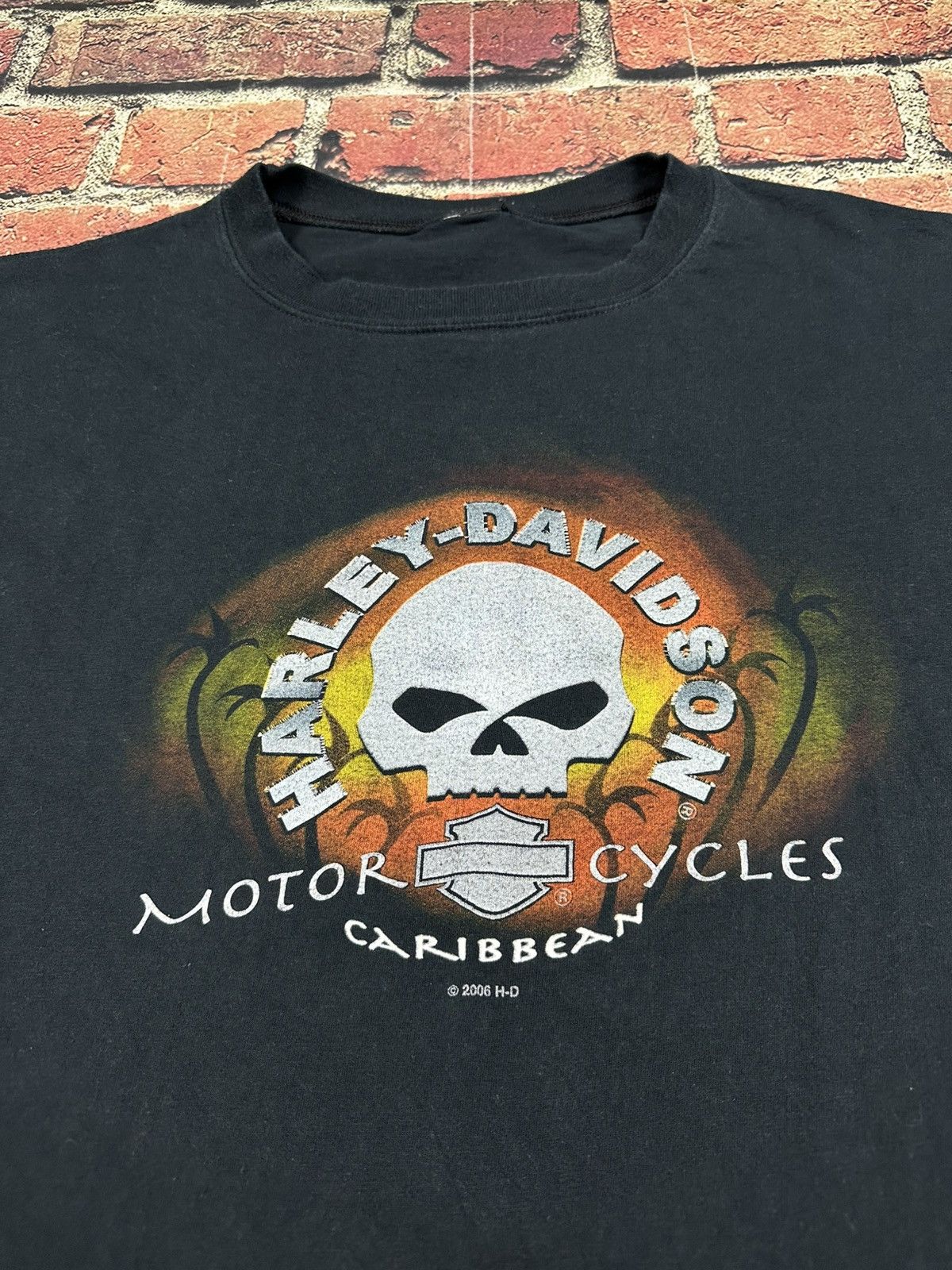 Harley Davidson Vintage Harley Davidson Skull Graphic Long Sleeve T Shirt Size US XXL / EU 58 / 5 - 5 Thumbnail