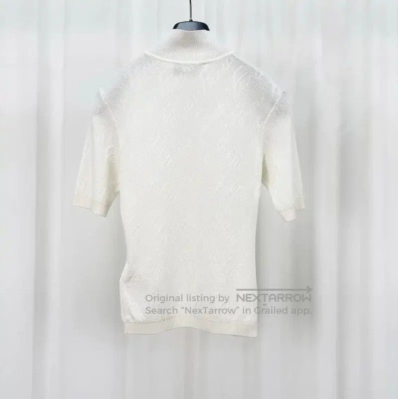 Fendi Fendi Summer White Cotton Knit Short Sleeve Top . Size M / US 6-8 / IT 42-44 - 2 Thumbnail