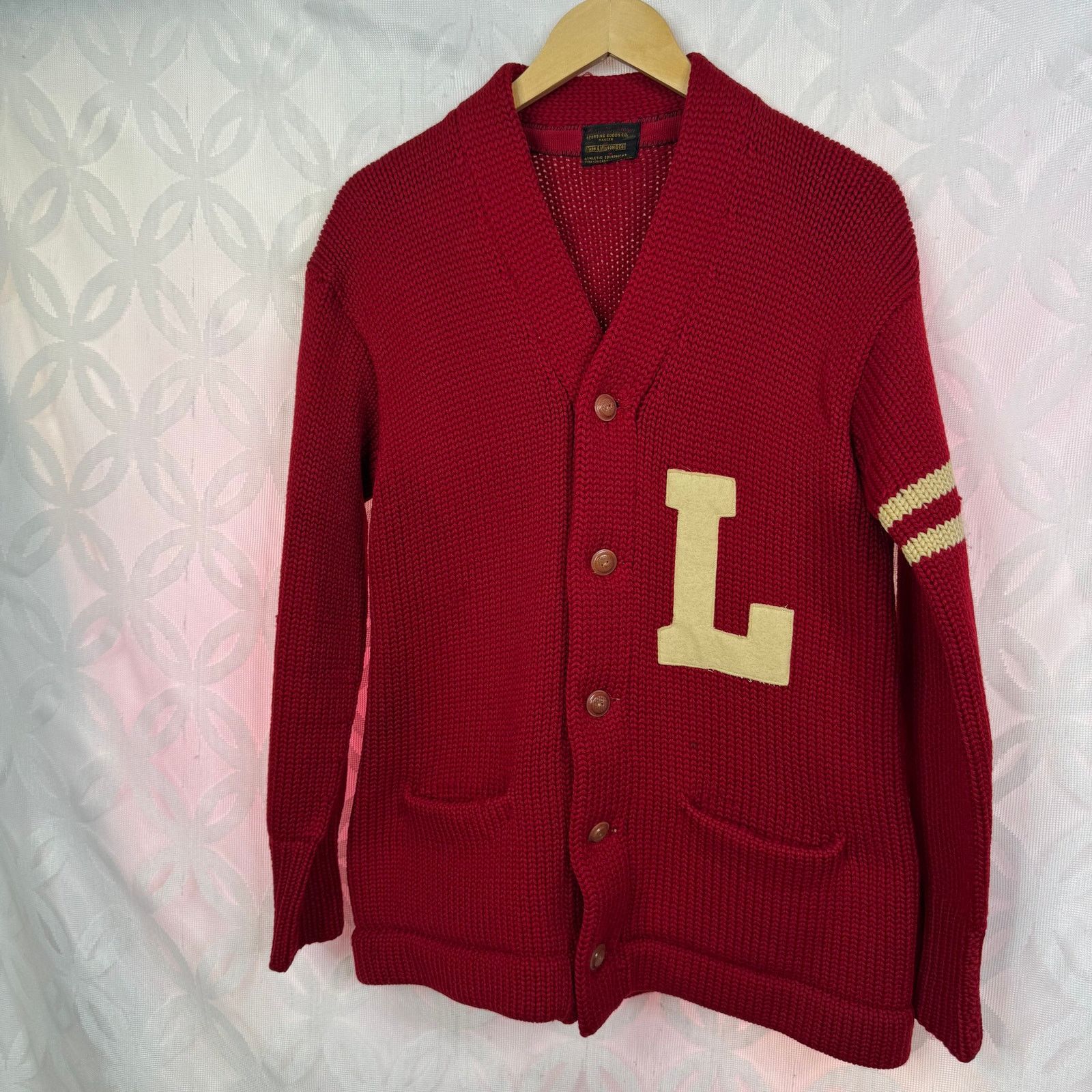 Wilson Early 1900s Thomas E. Wilson "L" Varsity Letterman Sweater Size US S / EU 44-46 / 1 - 11 Thumbnail