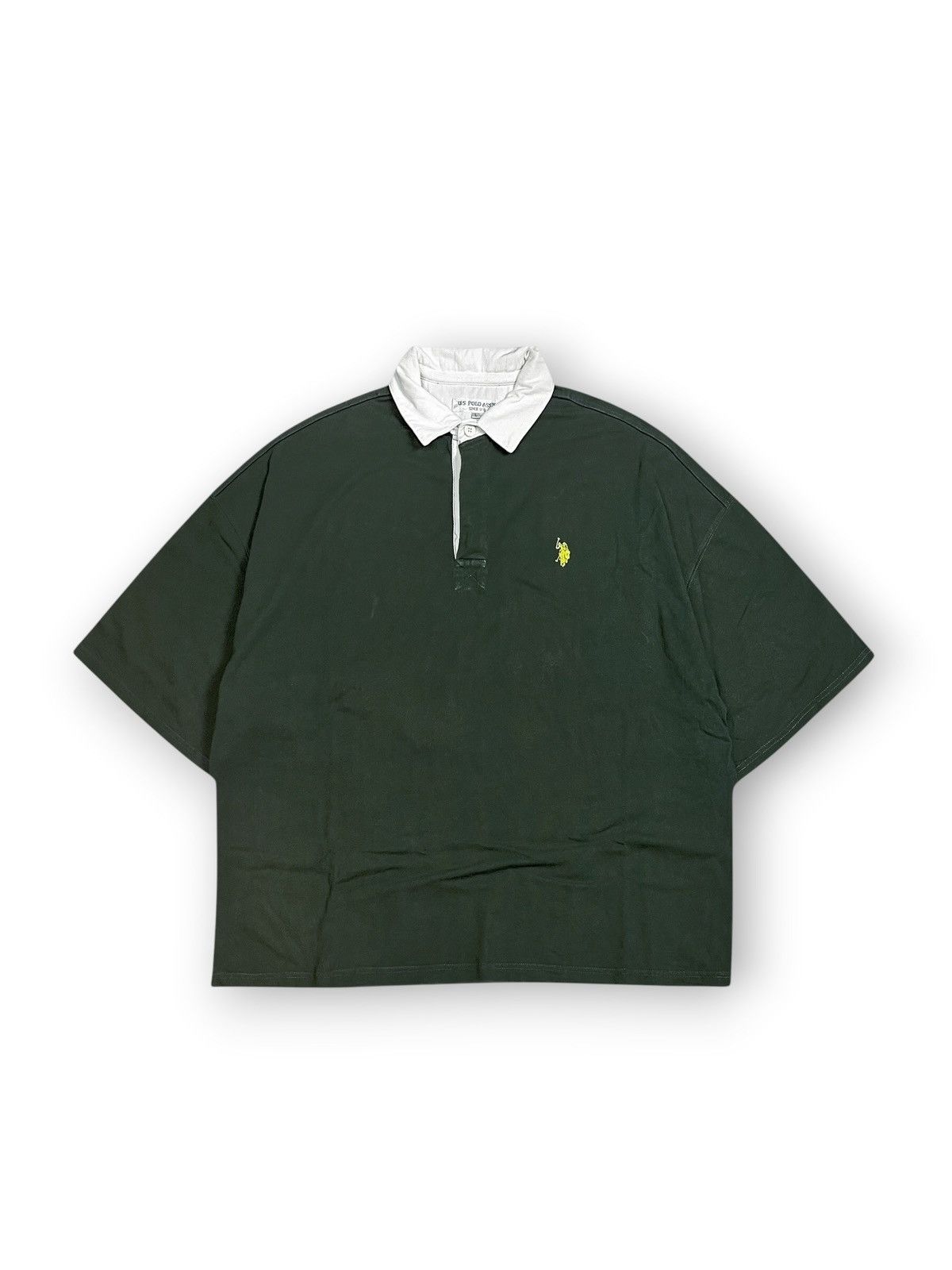 U.S. Polo Assn. U.S. Polo Assn White Collar Vintage Polo Shirt Size US XXL / EU 58 / 5 - 1 Thumbnail