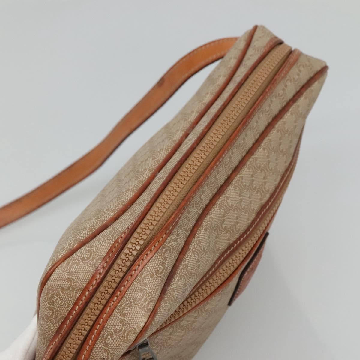 Celine CELINE Macadam Canvas Shoulder Bag Pvc Beige Gold Size ONE SIZE - 6 Thumbnail