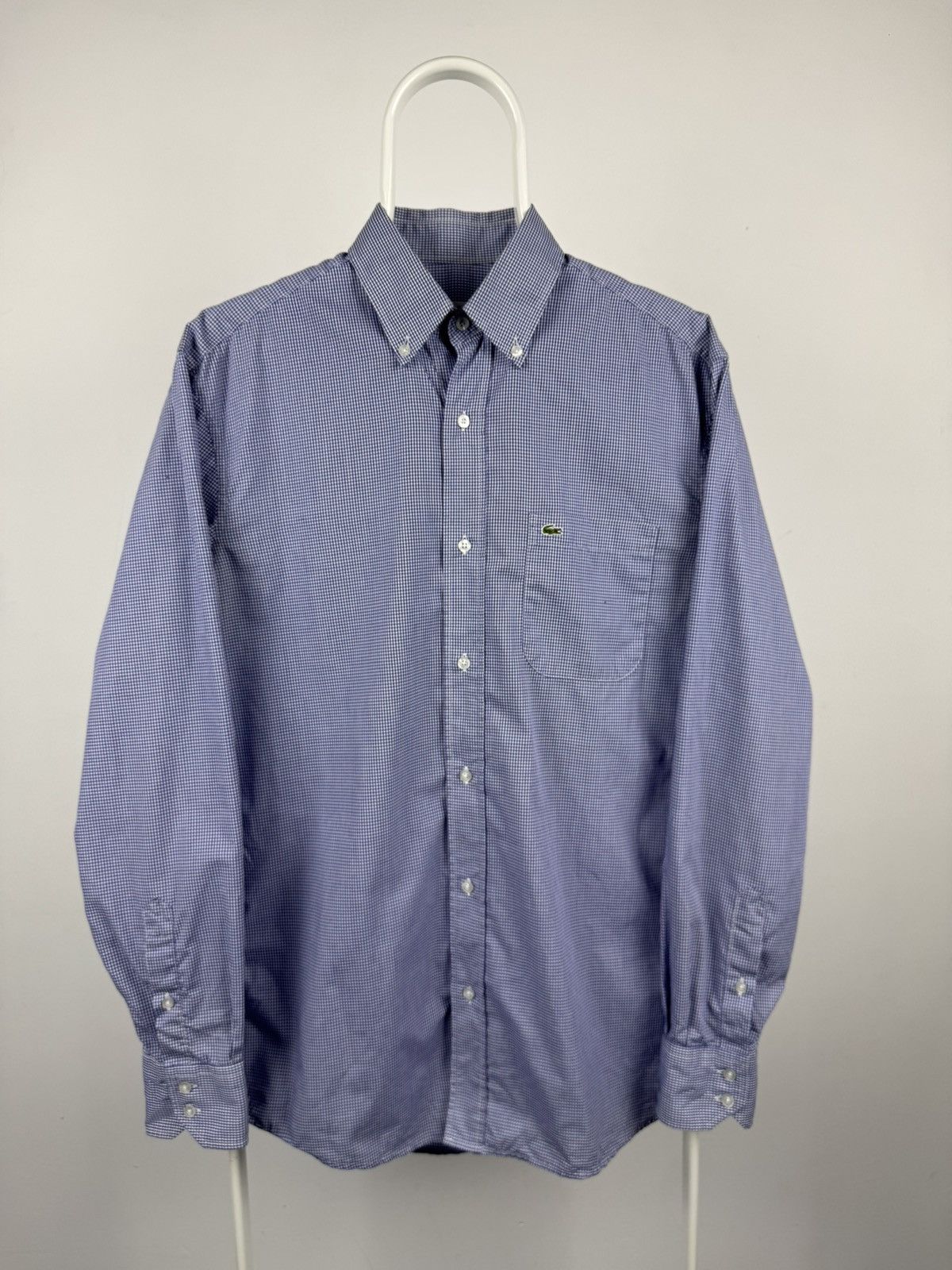 Lacoste Vintage Lacoste Small Checkered Long Sleeve Shirt Size US L / EU 52-54 / 3 - 1 Thumbnail