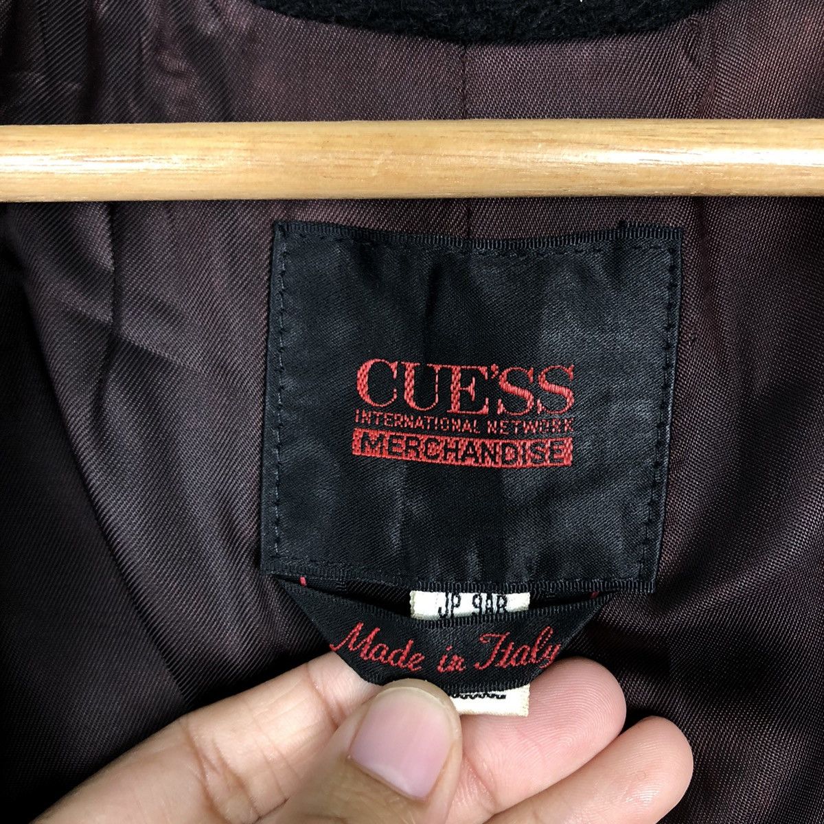 Japanese Brand 🔥Rich Black Long Jacket Wool Herringbone Guess Italy Size US S / EU 44-46 / 1 - 16 Thumbnail