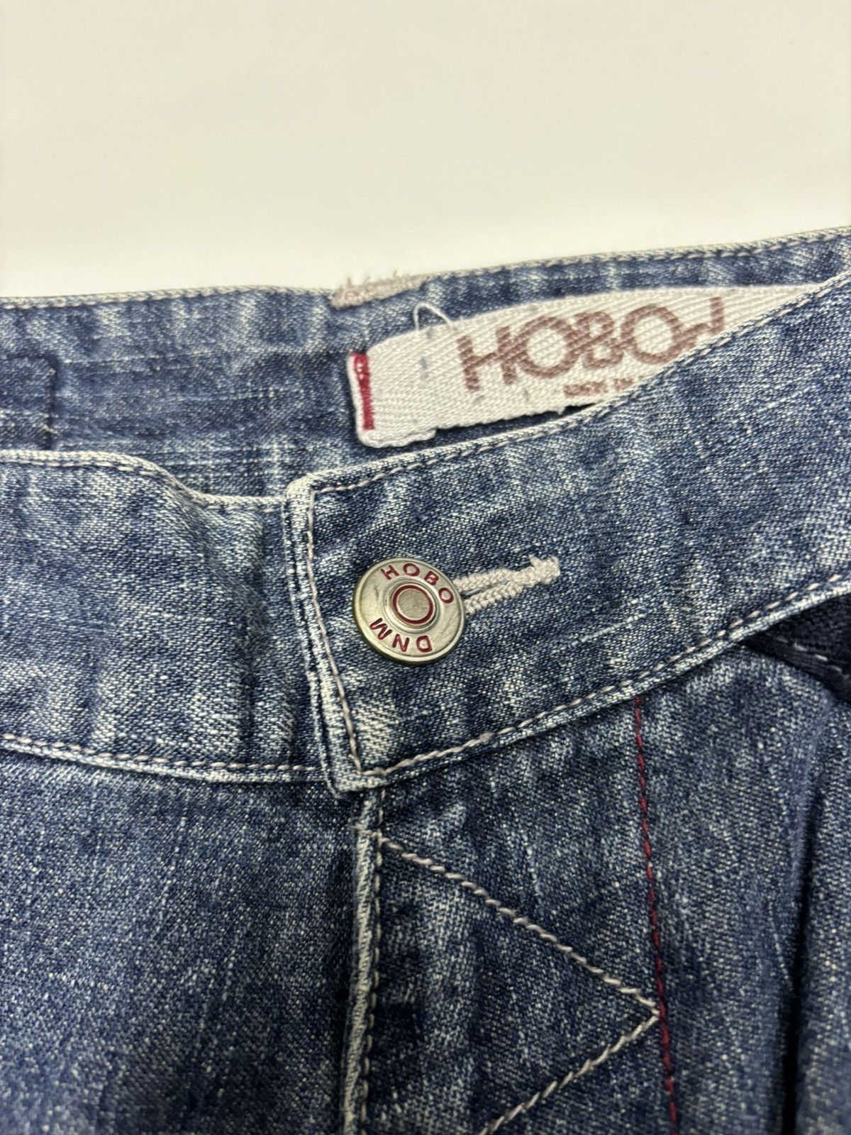 JNCO RARE🔥OG HOBO DENIM BAGGY MULTI POCKET CARGO PANTS Size US 33 - 12 Thumbnail