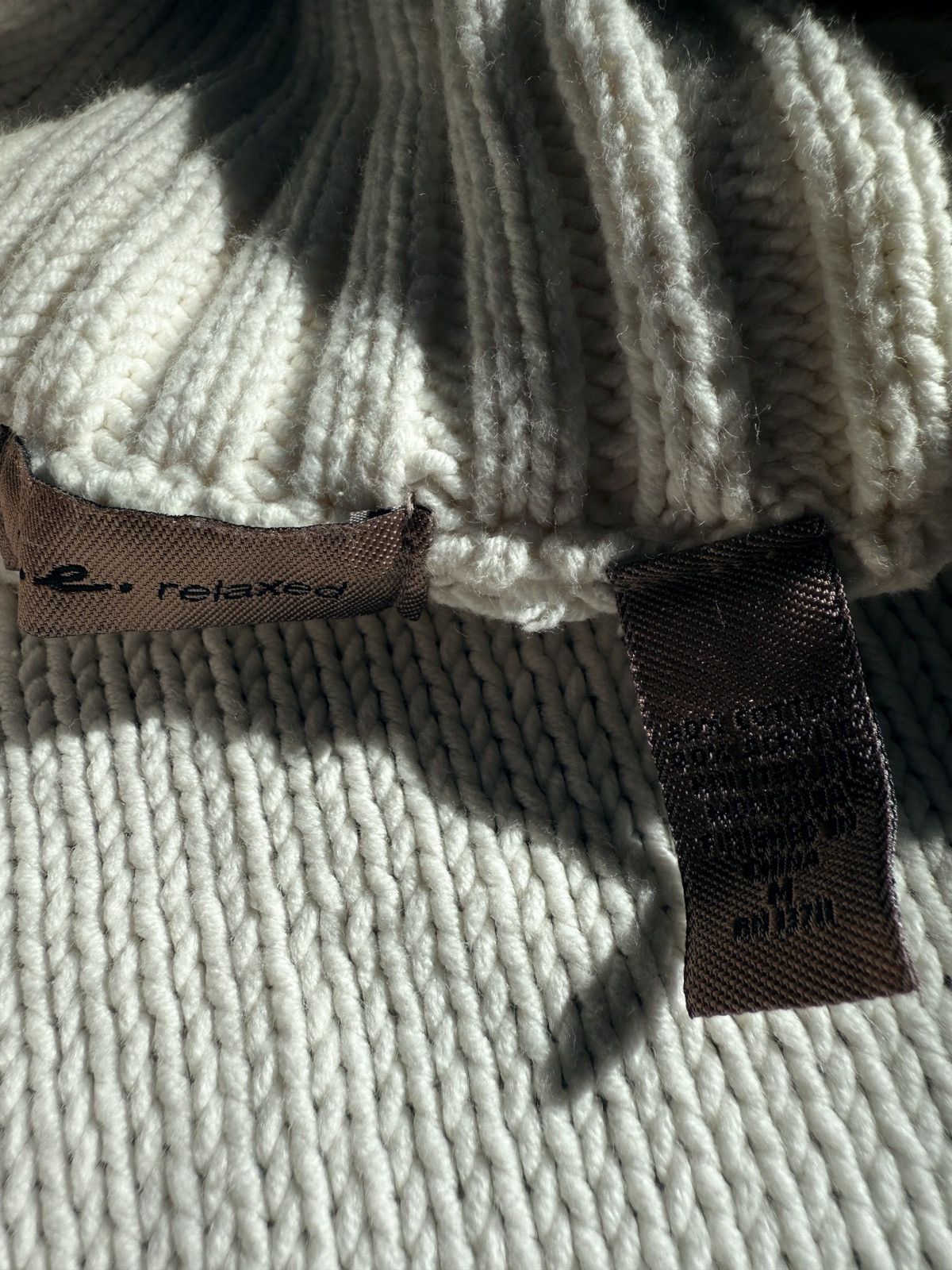 Japanese Brand × Vintage Cardigan White Cable Knit Sweater Pullover Sweater women Size M / US 6-8 / IT 42-44 - 5 Thumbnail
