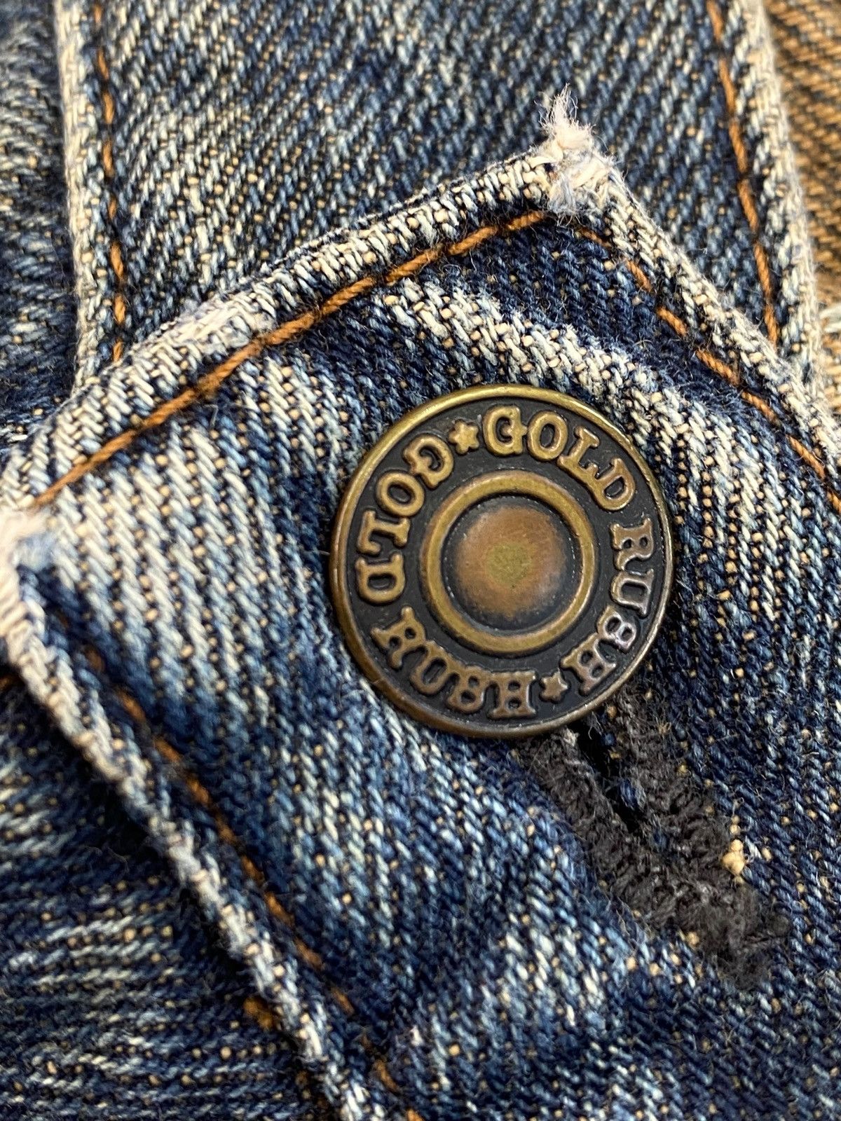 Japanese Brand Japanese Brand Gold Rush Blue Faded Wash Style Loose Jeans Size US 28 / EU 44 - 13 Thumbnail